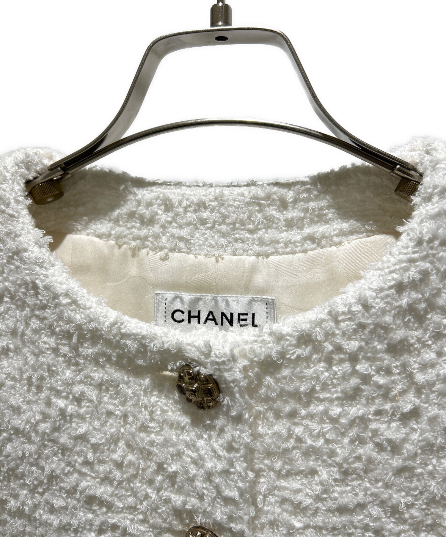 シャネル CHANEL P72532V64383 22S ベスト CHANEL（シャネル） 美品/国内正規/22年製 P72532V64383 ココマーク