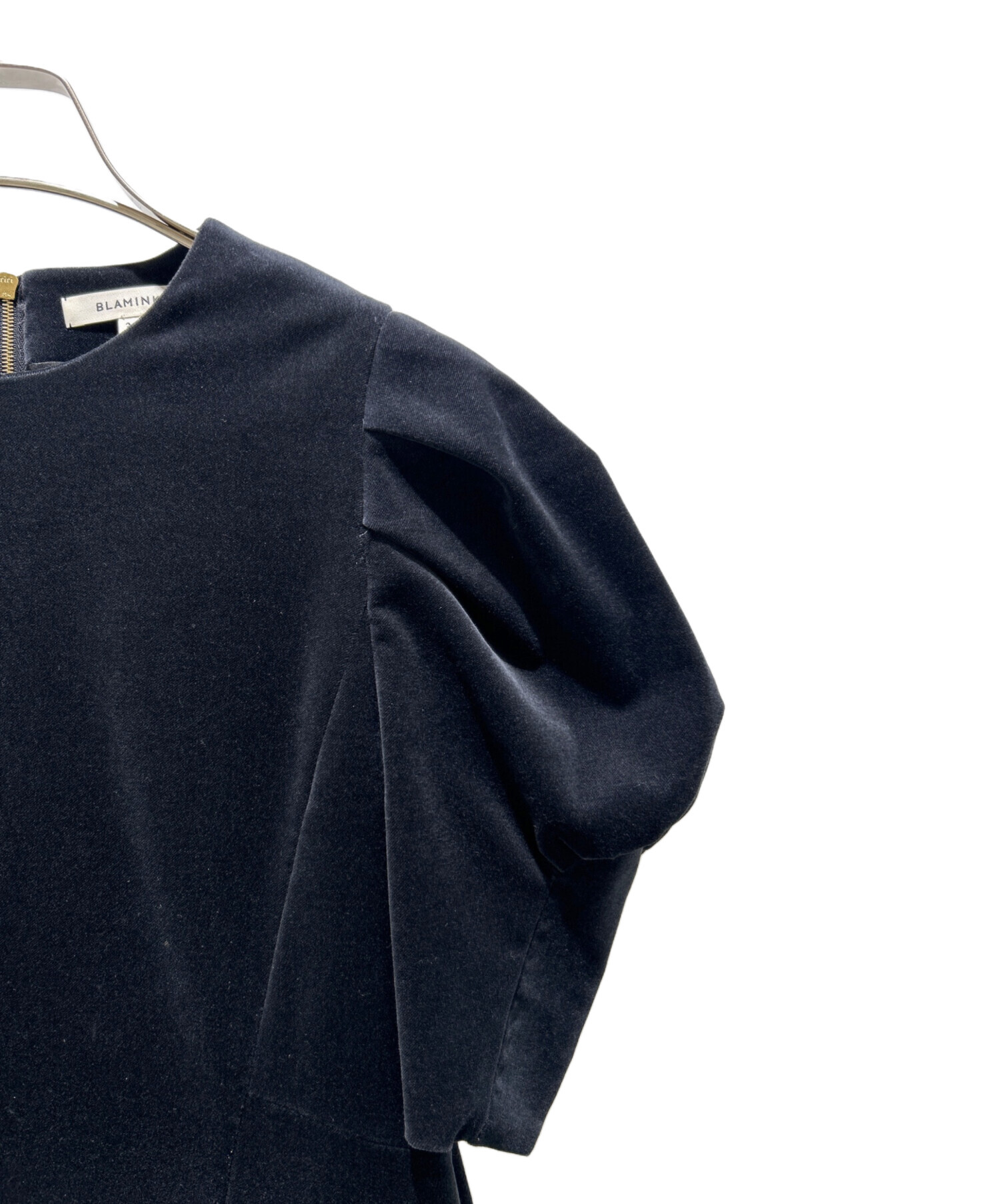 中古・古着通販】BLAMINK (ブラミンク) Velour French Sleeve Dress