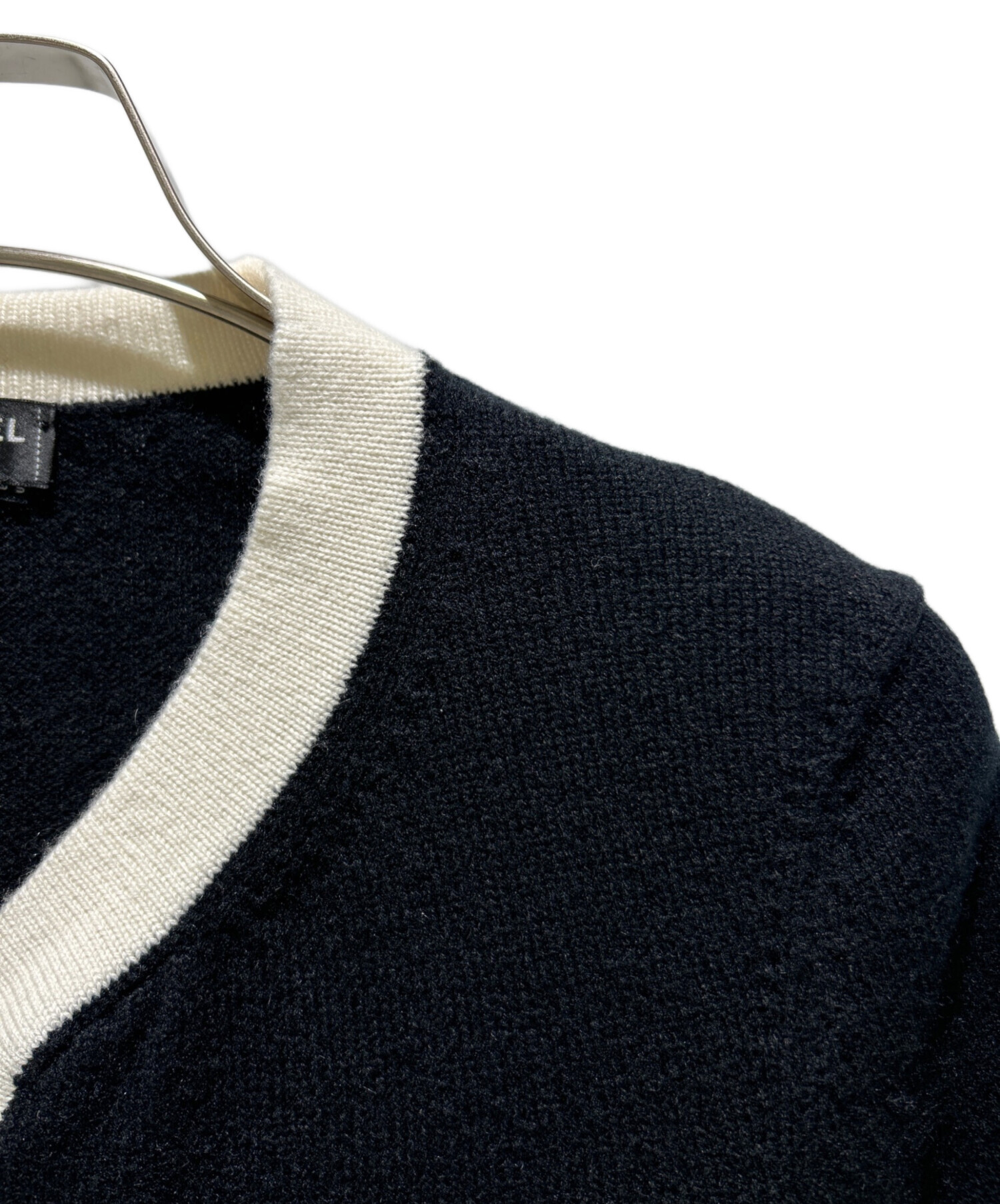 CHANEL ヴィンテージ カシミヤ ニット カーディガン KN26】美品 CHANEL シャネル CC ターンロックボタン カシミヤ