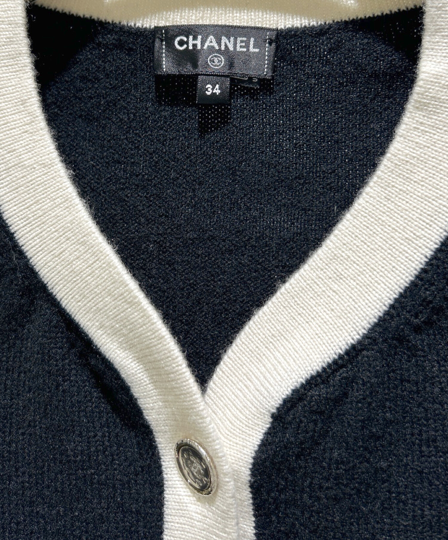 中古・古着通販】CHANEL (シャネル) P78 ココマーク カシミヤ トリム