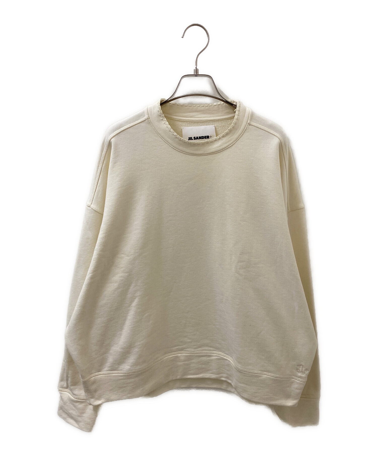 美品 24AW JIL SANDER ジルサンダー Frayed Knit Sweater セーター J03GP0156 サイズXS ホワイト レディース 古着 中古 USED JIL SANDER - 美品 24AW JIL SANDER ジルサンダー Frayed Knit Sweater