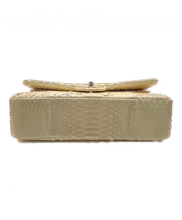 中古・古着通販】CHANEL (シャネル) パイソンダブルフラプマトラッセ25