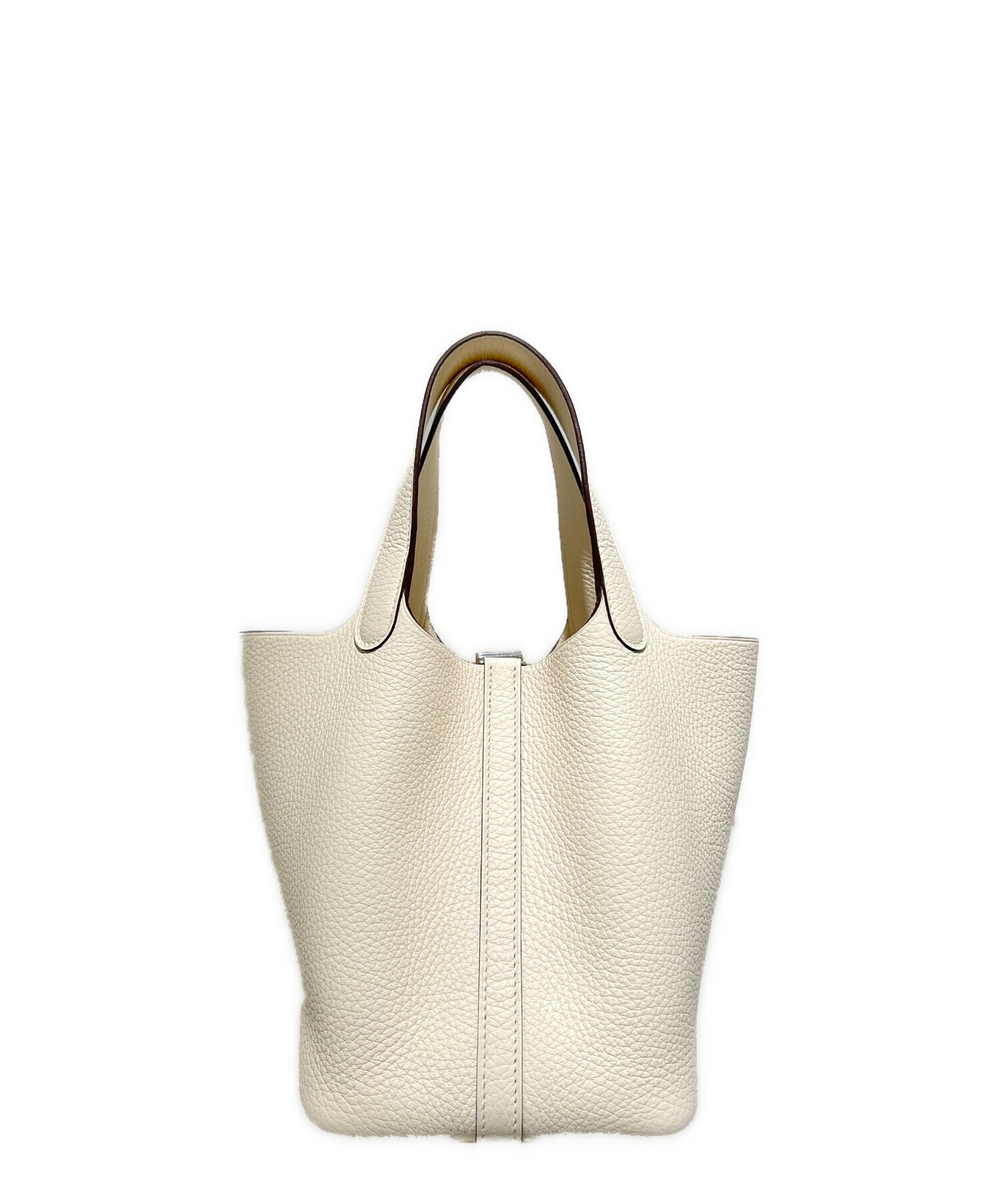 HERMES エルメス/クリスティーヌ/トリヨンクレマンス/ノワゼット/〇P ****/Aランク/24【中古】 エルメスクリスティーヌ 黒 ○Z刻印(1996年頃)刻印 レディース