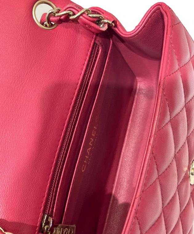 kiy様ご専用◆パリ本店　シャネル　ミニマトラッセ　ピンクレッド 中古・古着通販】CHANEL (シャネル) ミニマトラッセチェーンショルダー