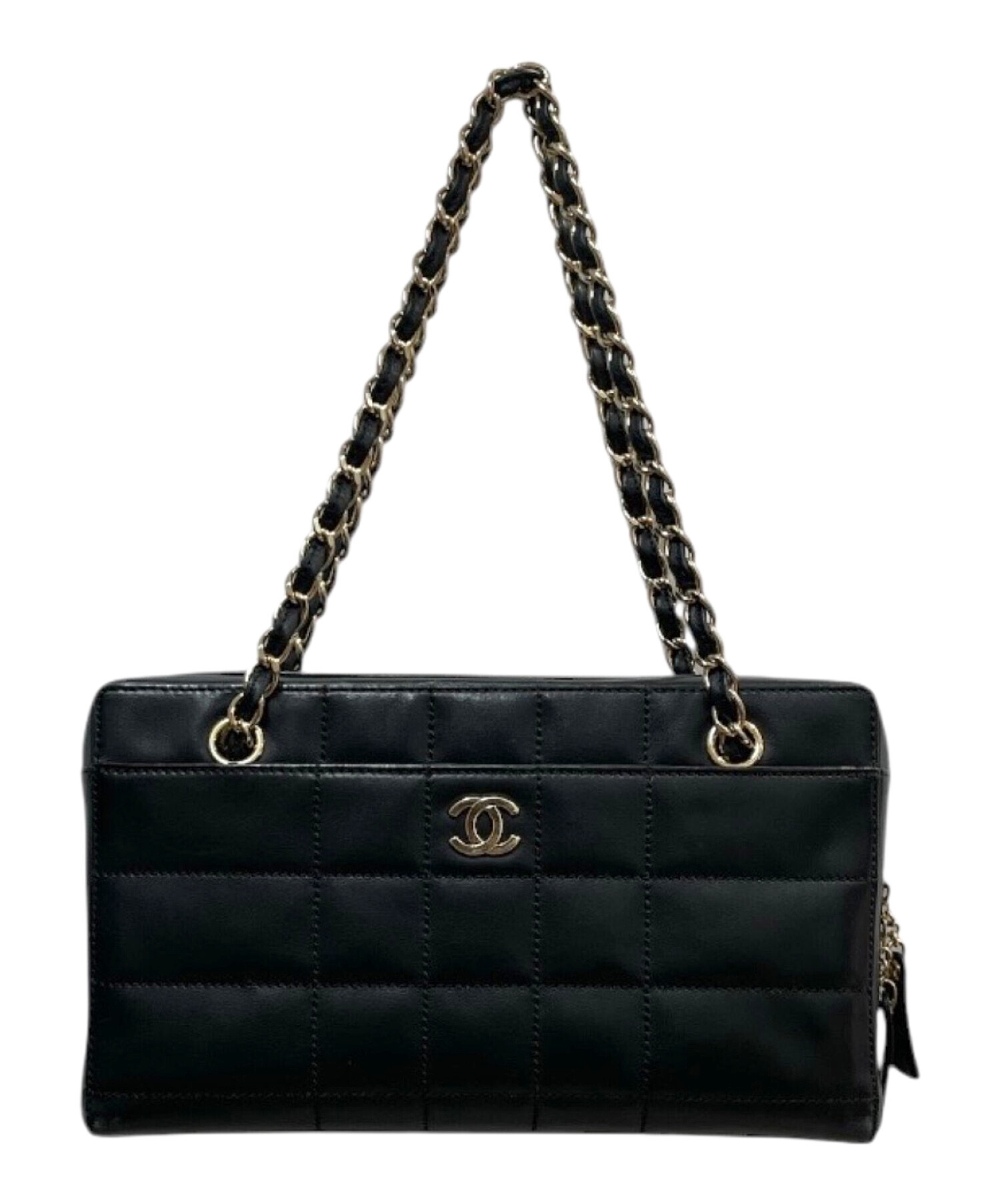シャネル チョコバー ショルダーバッグ レディース 【中古】 CHANEL（シャネル） チョコバー チェーン ショルダーバッグ ココマーク