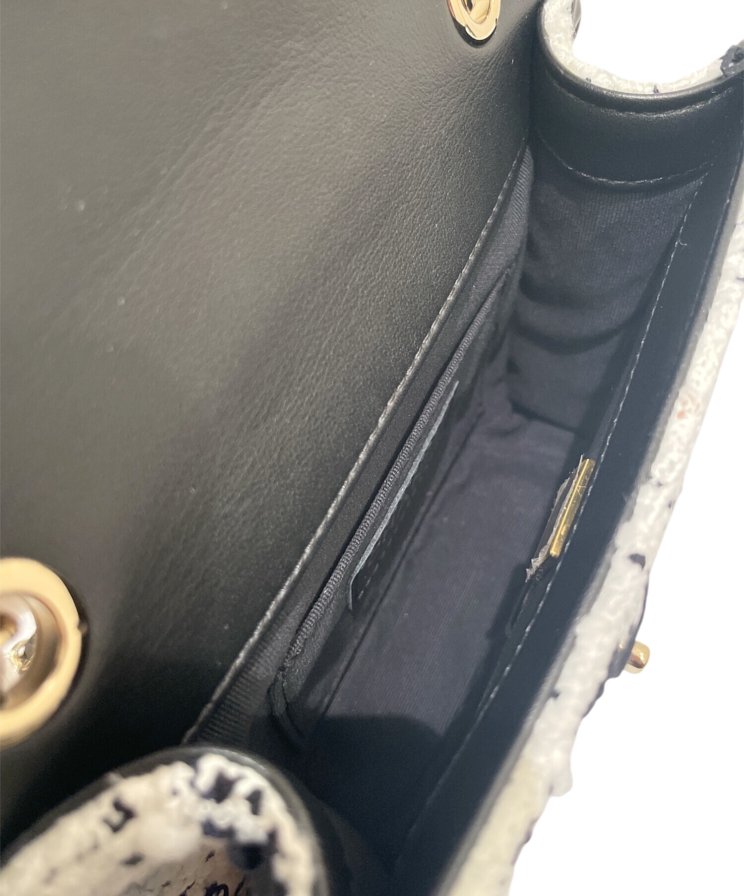 中古・古着通販】CHANEL (シャネル) チェーンショルダーツイードバッグ