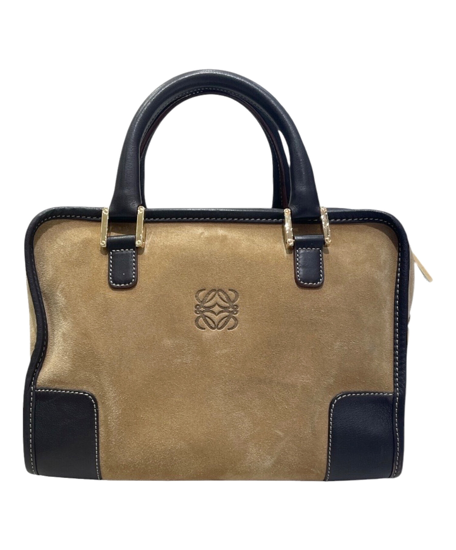 中古・古着通販】LOEWE (ロエベ) アマソナ28/スウェードハンドバッグ