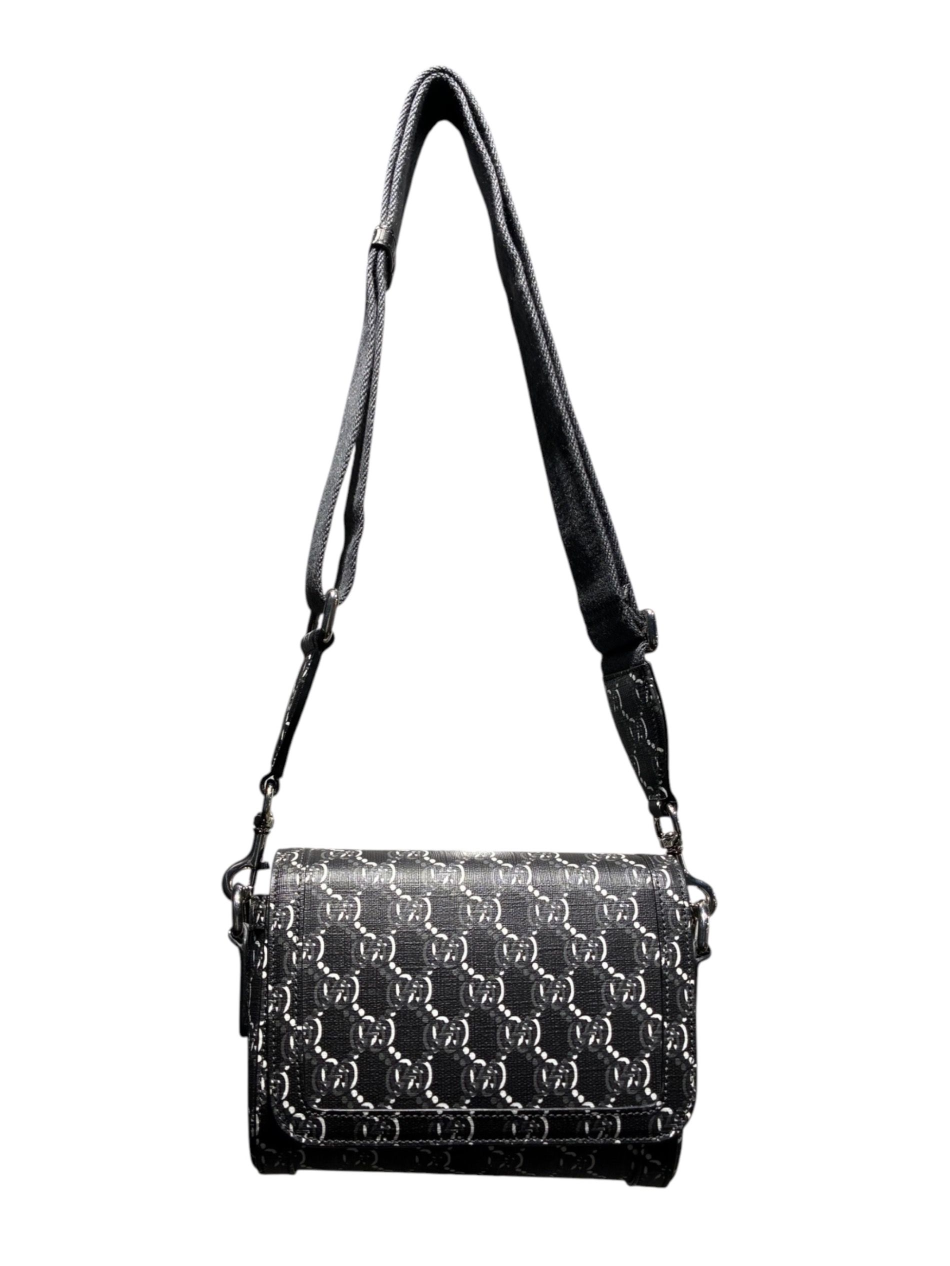 中古・古着通販】GUCCI (グッチ) ミニショルダーバッグ ブラック