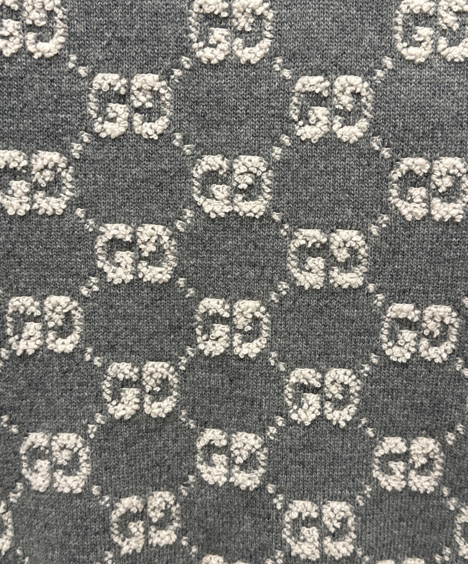 中古・古着通販】GUCCI (グッチ) GGニット グレー サイズ:XS｜ブランド
