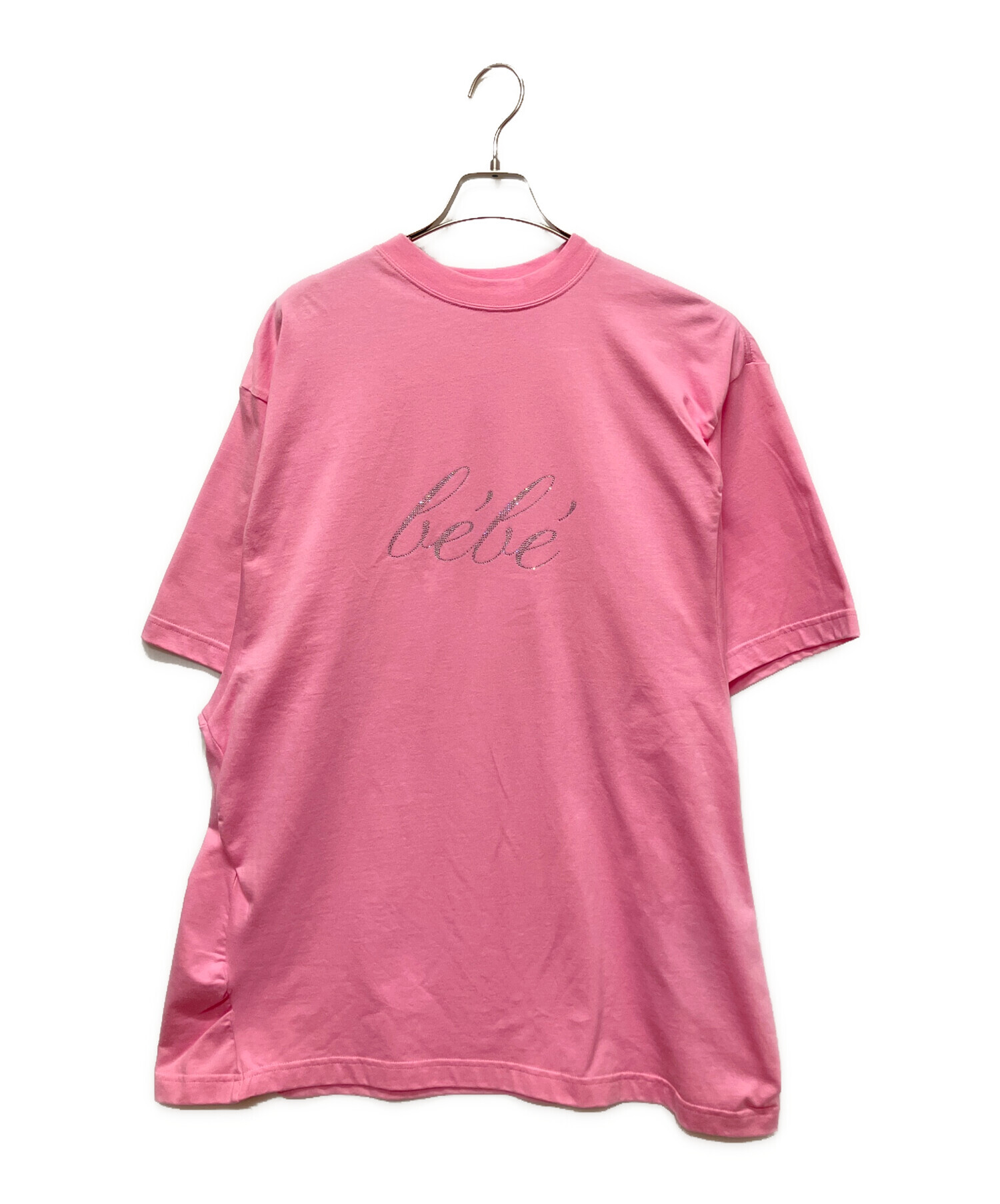 中古・古着通販】BALENCIAGA (バレンシアガ) BEBE ラインストーンロゴT