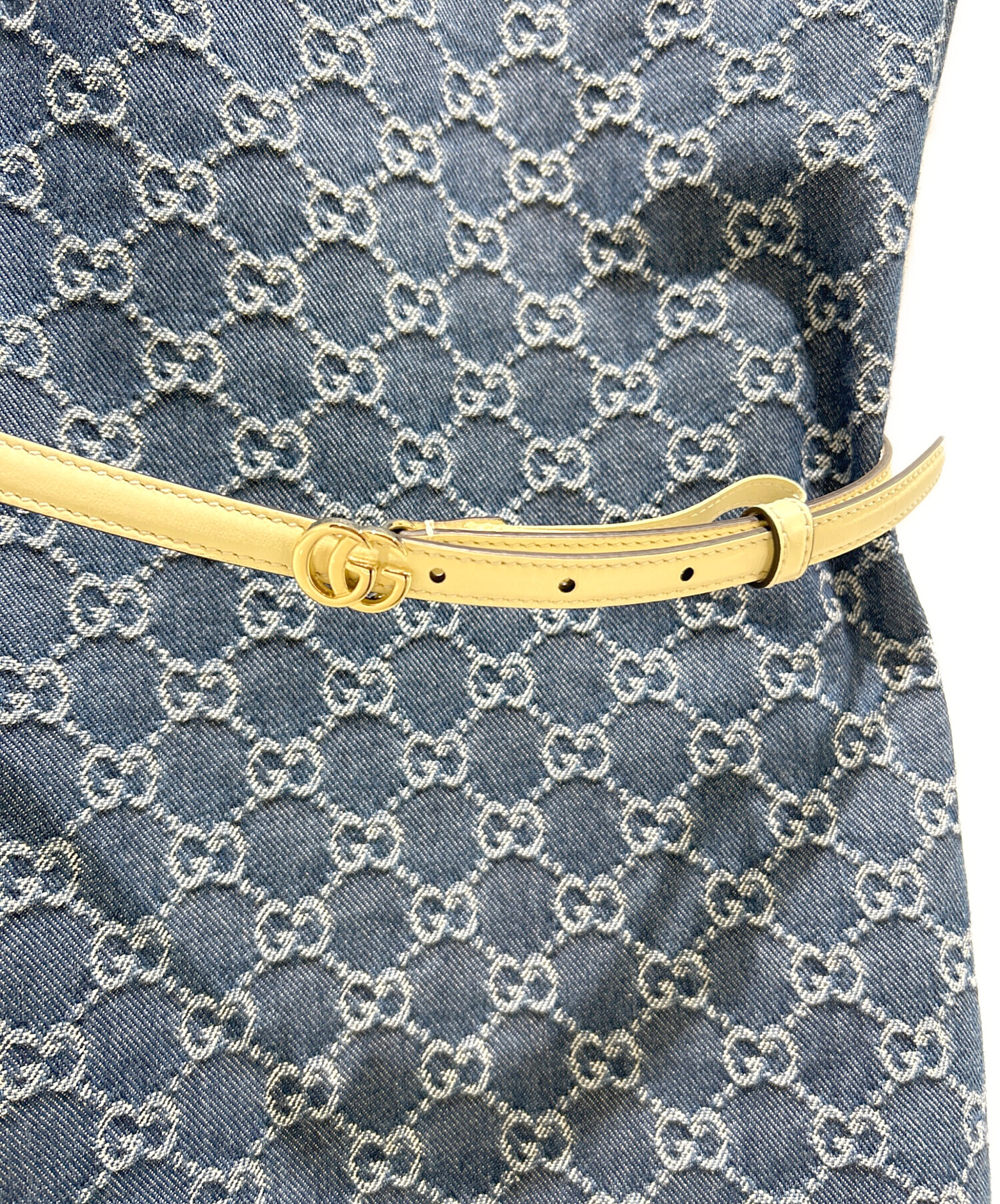 中古・古着通販】GUCCI (グッチ) GUCCI GG Jacquard Denim Dress
