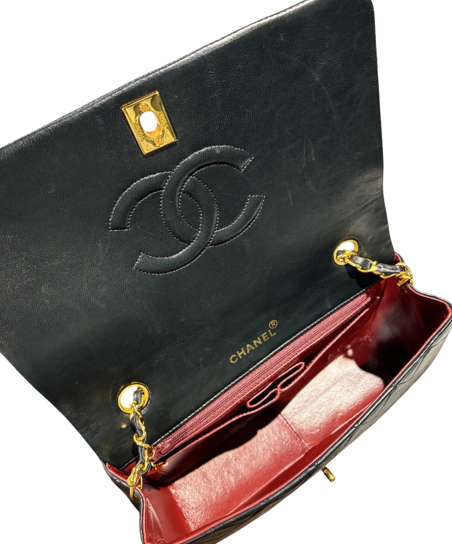 中古・古着通販】CHANEL (シャネル) シングルフラップチェーン