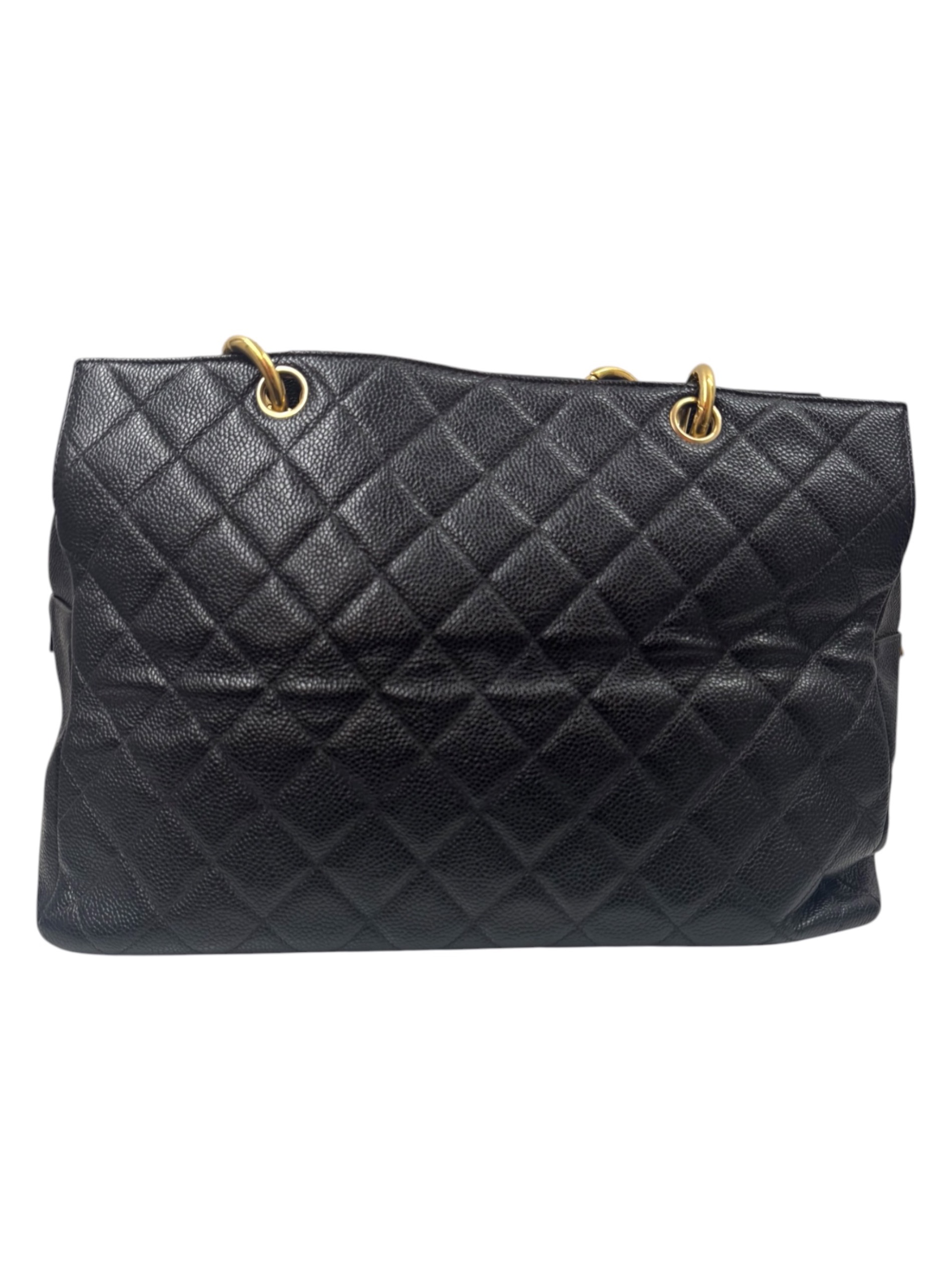中古・古着通販】CHANEL (シャネル) チェーントートバッグ ブラック