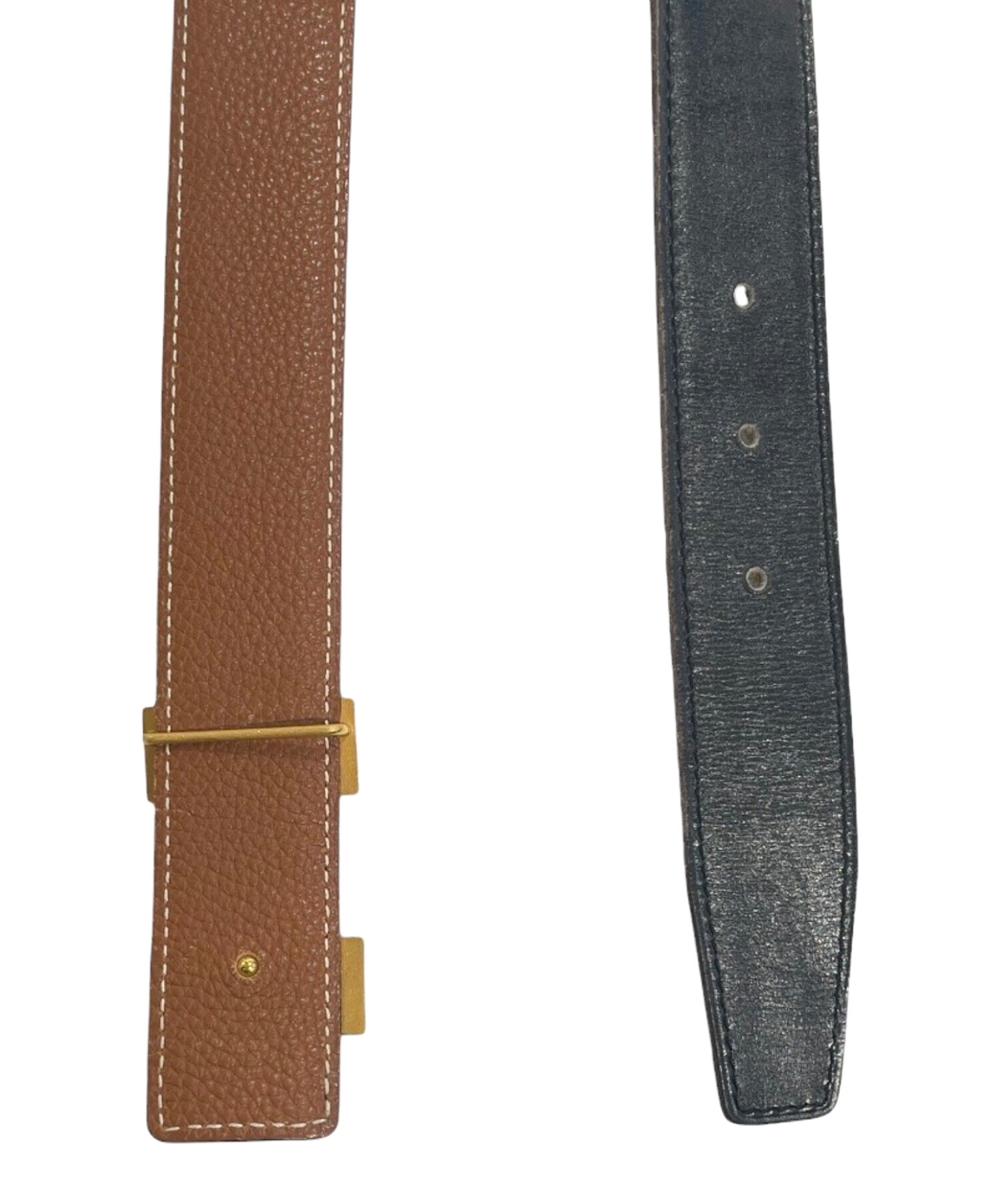 HERMES エルメス ベルト 85cm 茶 【古着】【中古】 中古・古着通販】HERMES (エルメス) レザーベルト ナチュラル