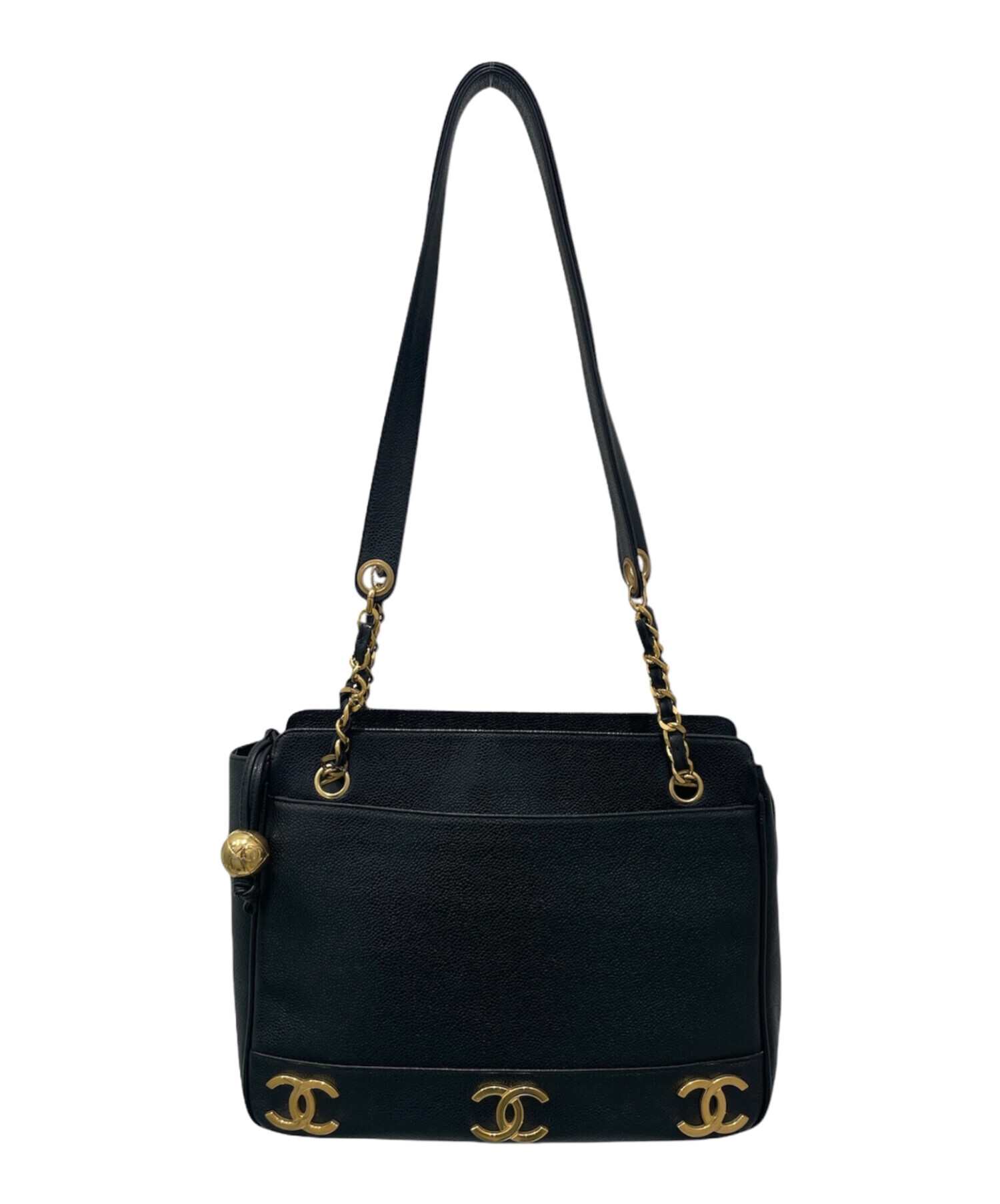 中古・古着通販】CHANEL (シャネル) トリプルココマーク トートバッグ