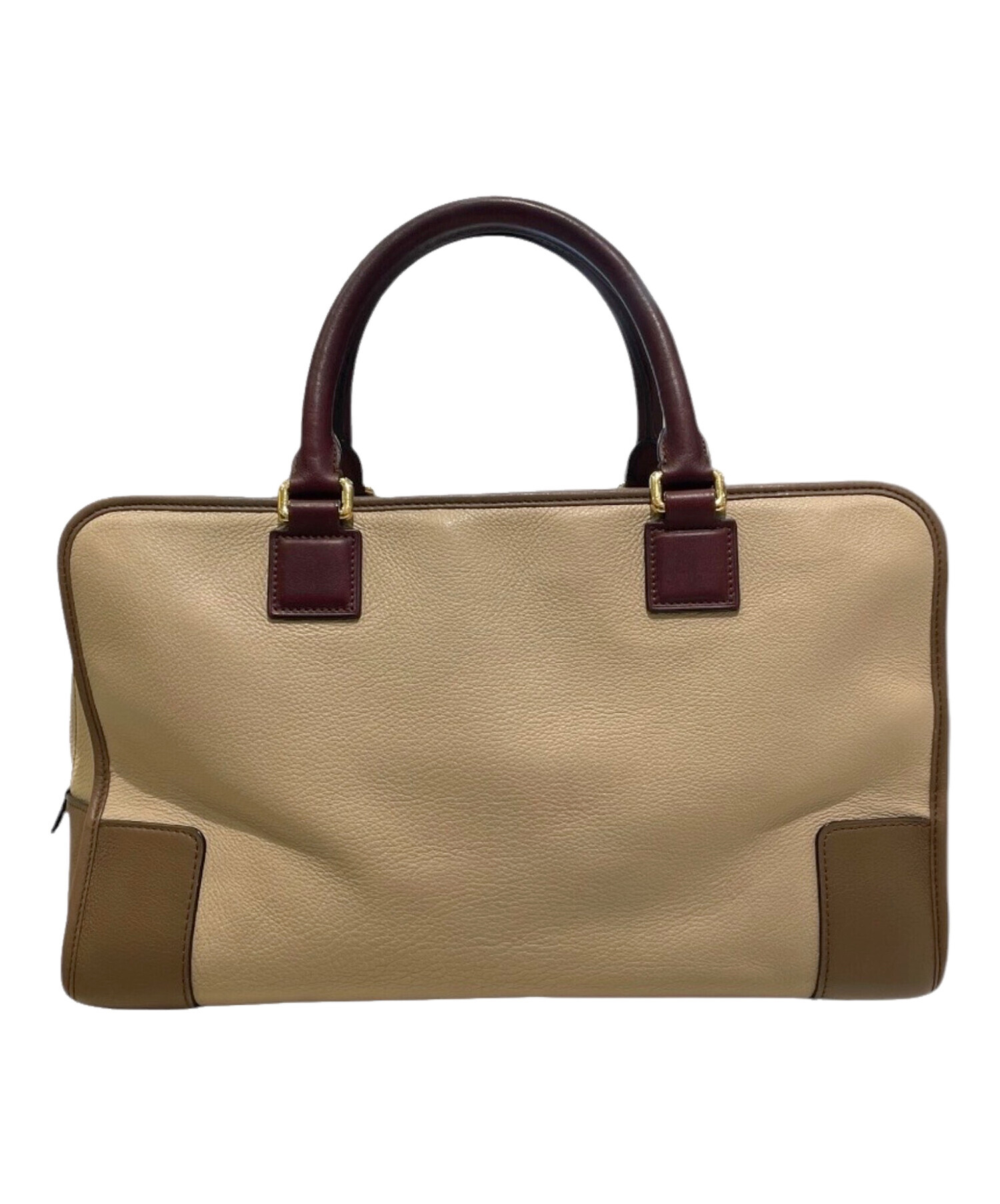 中古・古着通販】LOEWE (ロエベ) アマソナ36 ボストンバッグ ベージュ
