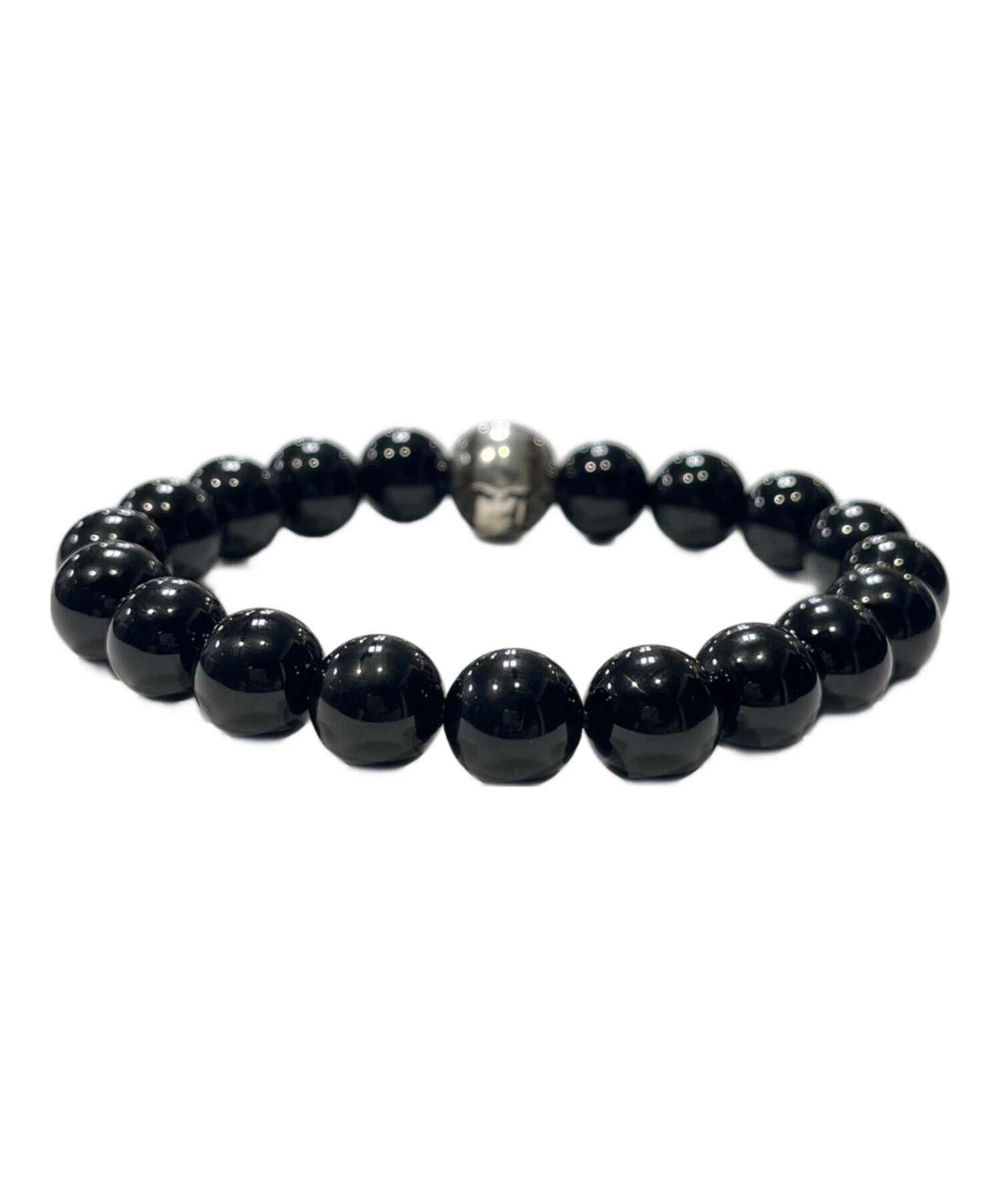クロムハーツ ビーズブレスレット 中古・古着通販】CHROME HEARTS (クロムハーツ) BEAD20 10mm CH ONYX