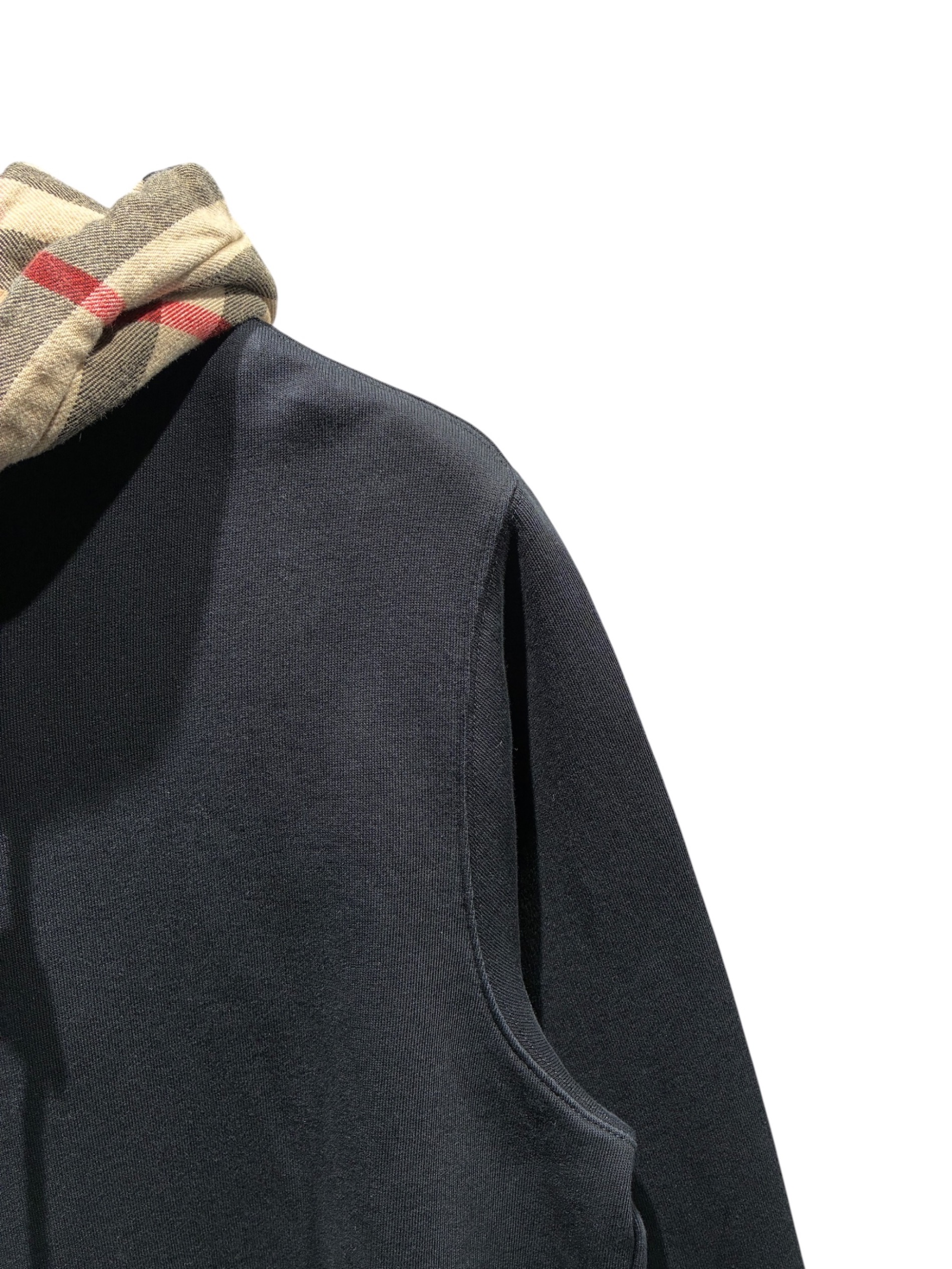 中古・古着通販】BURBERRY (バーバリー) ジップパーカー ブラック