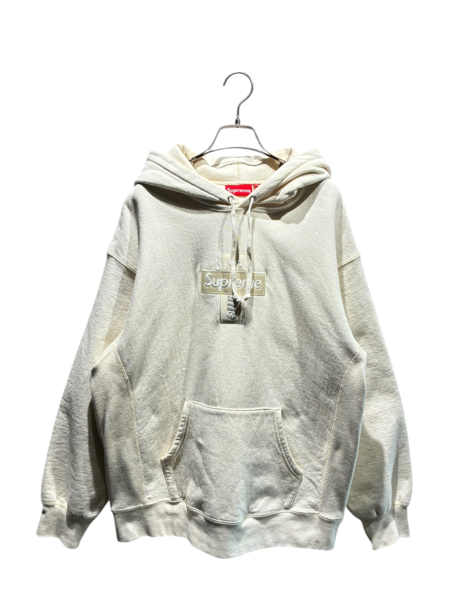【美品】Supreme　シュプリーム ベージュ フード付きパーカー L　カナダ製 中古・古着通販】SUPREME (シュプリーム) プルオーバーパーカー