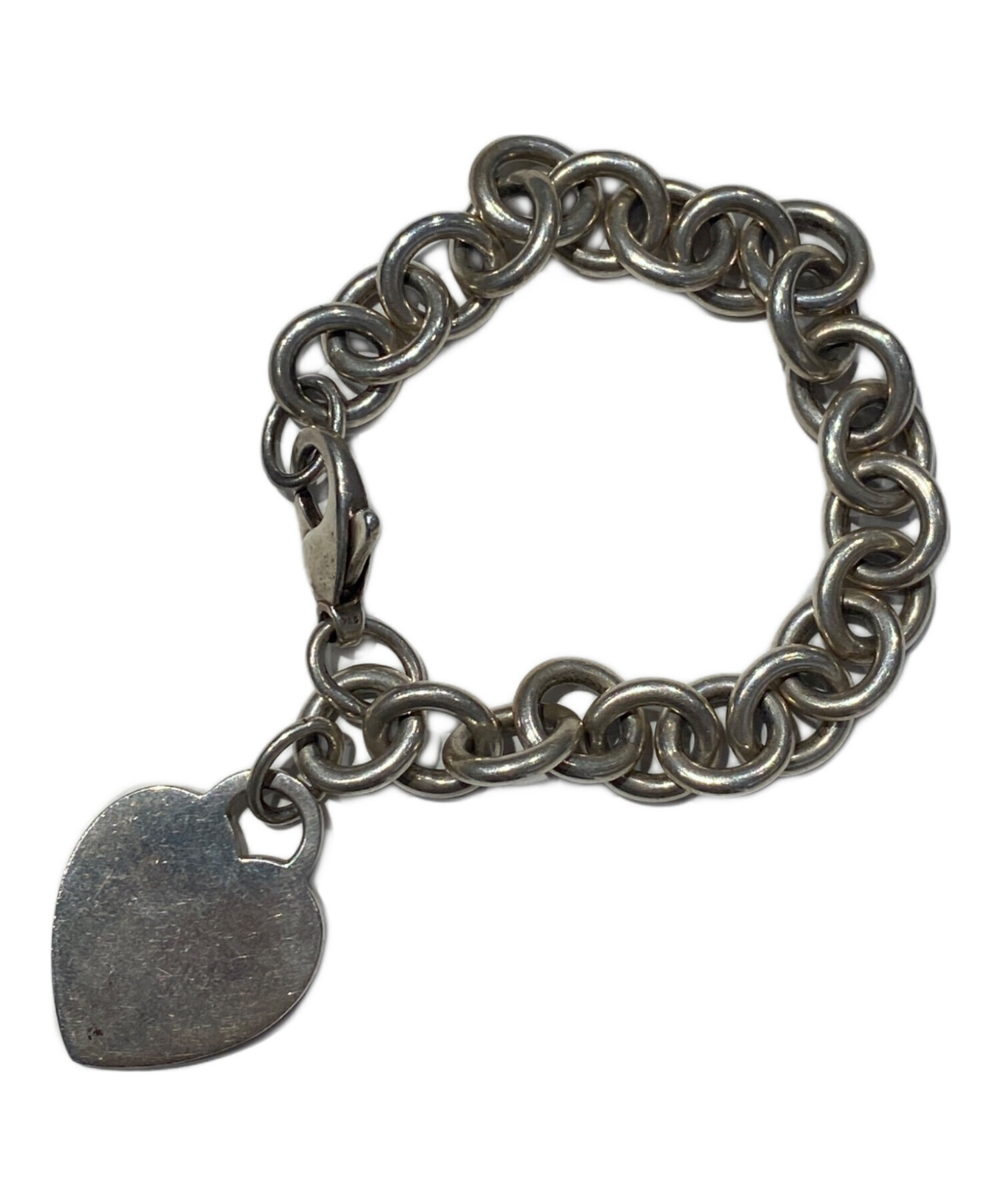 【Tiffany & Co. ハートチャーム ブレスレット】正規品♡ 中古・古着通販】TIFFANY & Co. (ティファニー) ハートタグ