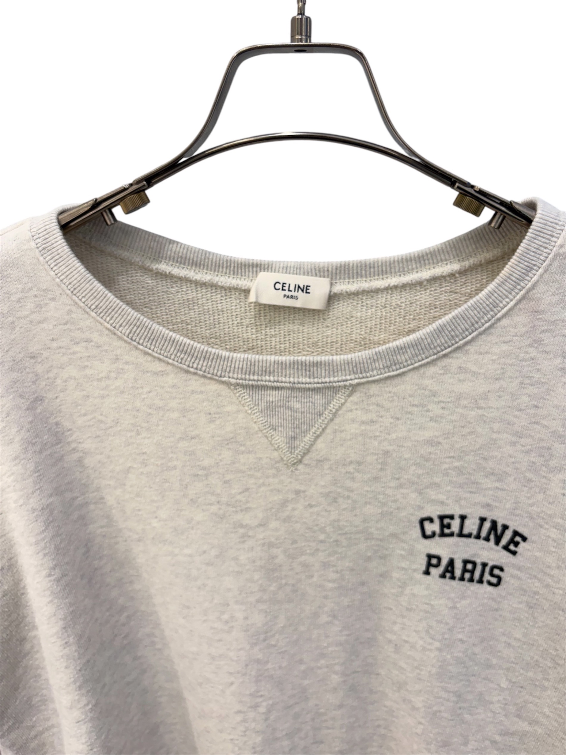中古・古着通販】CELINE (セリーヌ) ロゴスウェット グレー サイズ:M