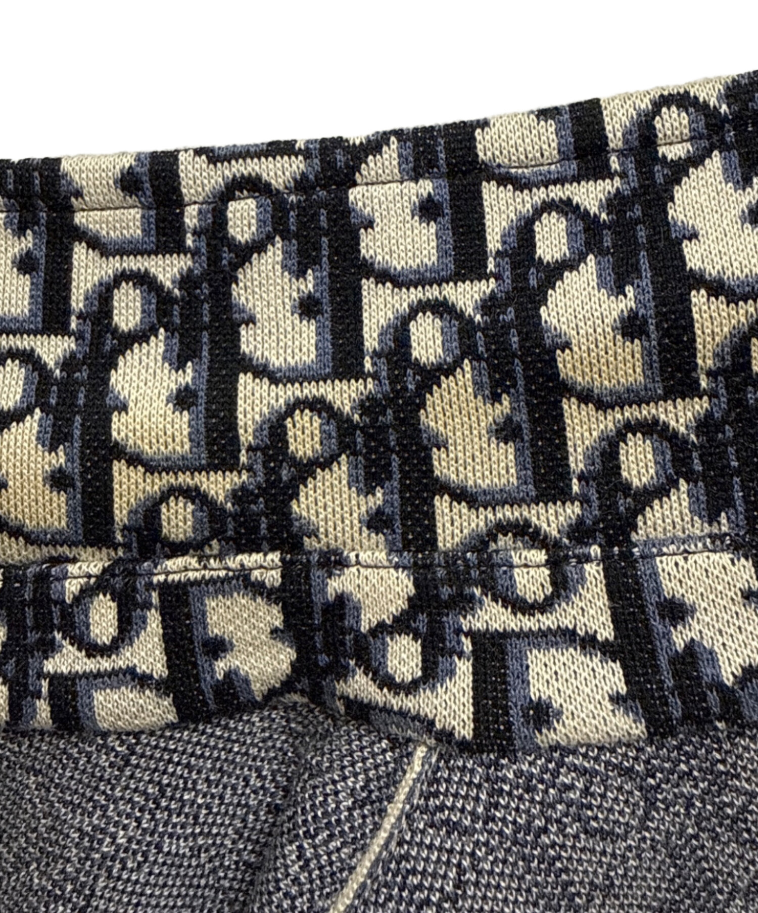 Christian Dior ネイビー スプラッター模様 長袖シャツ　ブラウス 中古・古着通販】Dior (ディオール) オブリーク総柄長袖シャツ