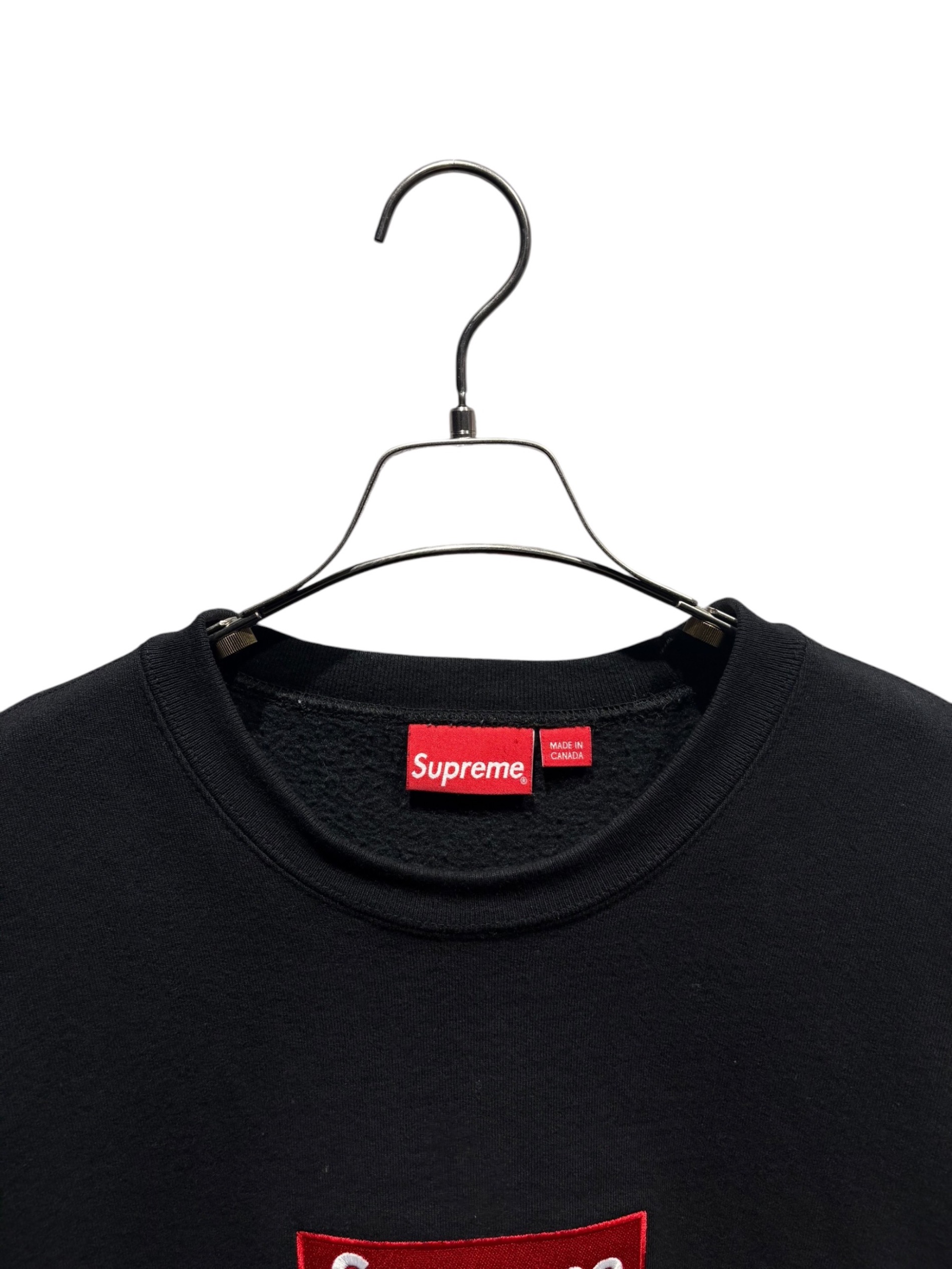シュプリーム Supreme Box Logo Crewneck Sweatshirt スウェット 衣料品 トップス コットン レディース ブラック系 【中古】 Supreme - シュプリーム Supreme Box Logo Crewneck Sweatshirt