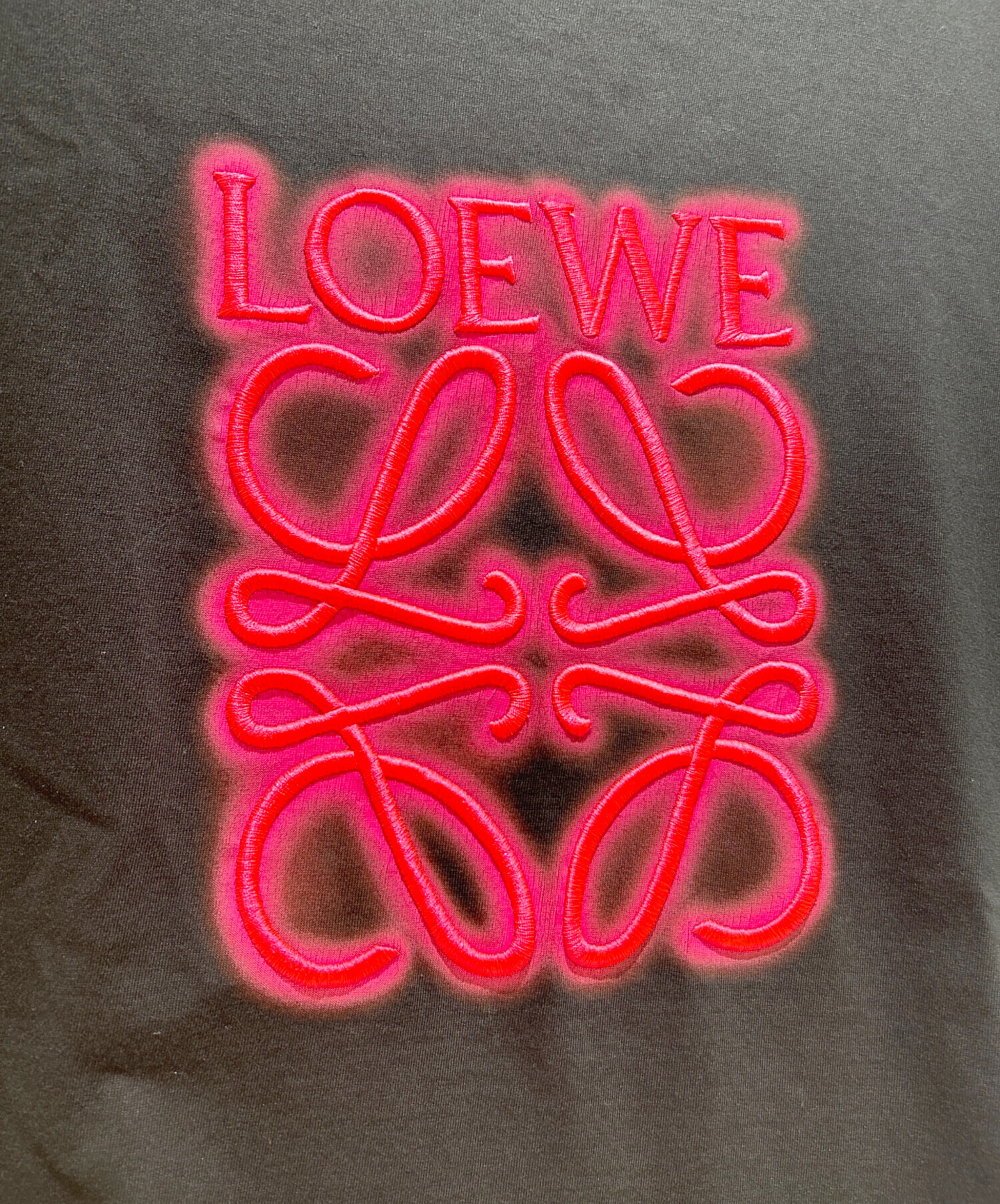 中古・古着通販】LOEWE (ロエベ) アナグラムロゴTシャツ ブラック