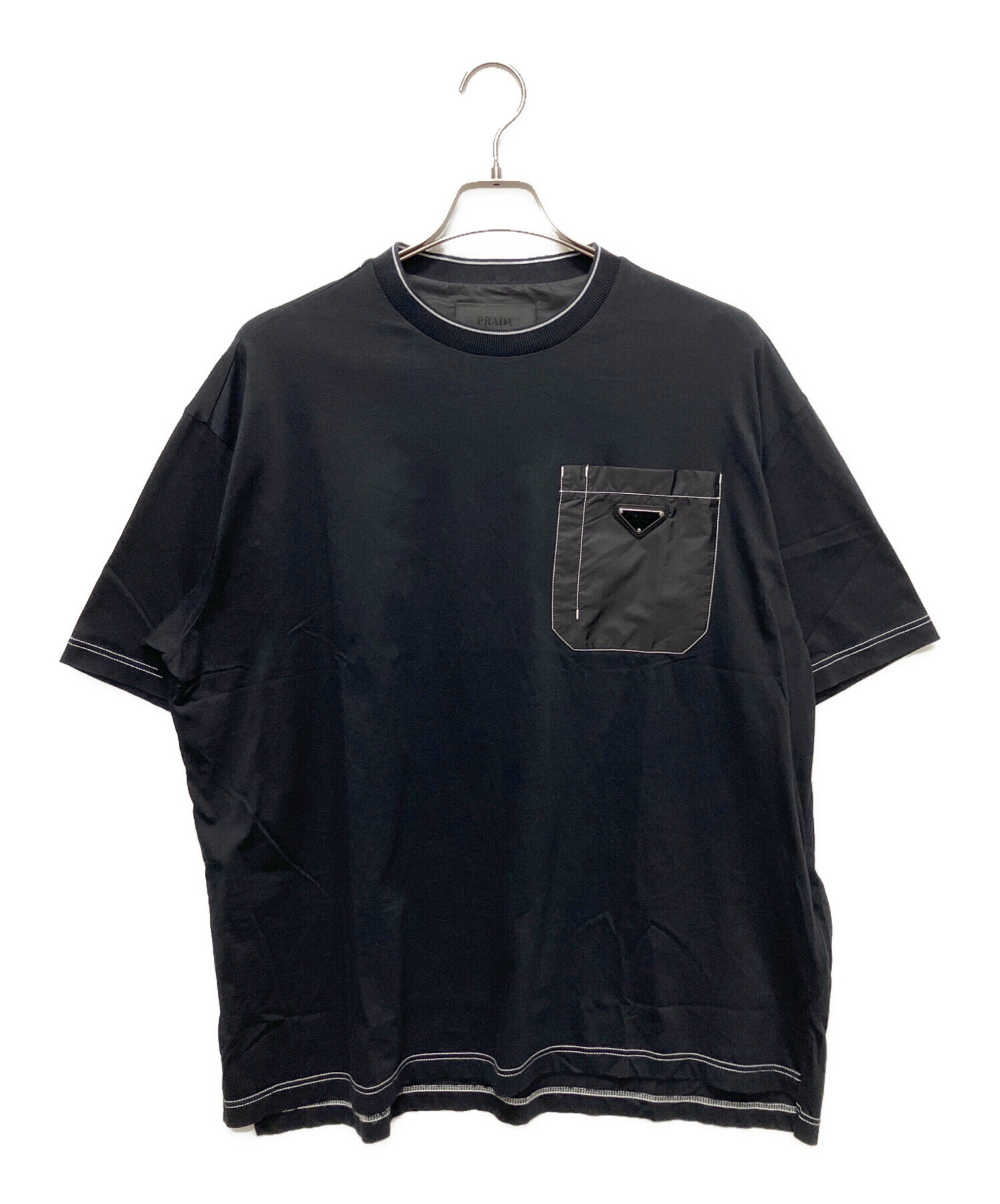 中古・古着通販】PRADA (プラダ) トライアングルロゴポケットTシャツ