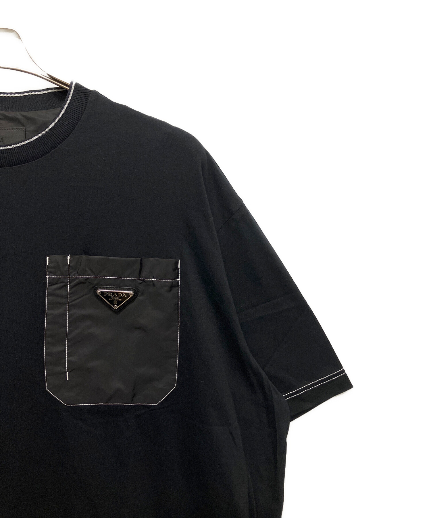 中古・古着通販】PRADA (プラダ) トライアングルロゴポケットTシャツ