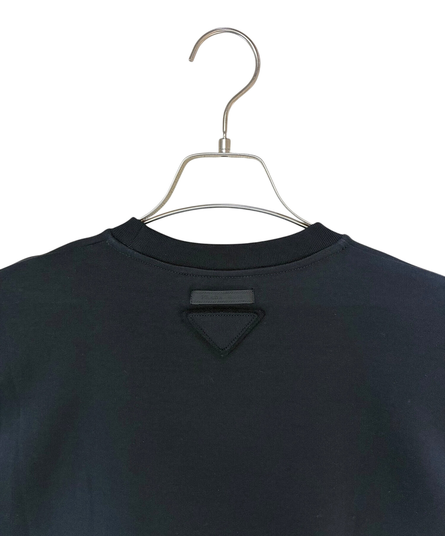 中古・古着通販】PRADA (プラダ) ポケットクロップドTシャツ ブラック
