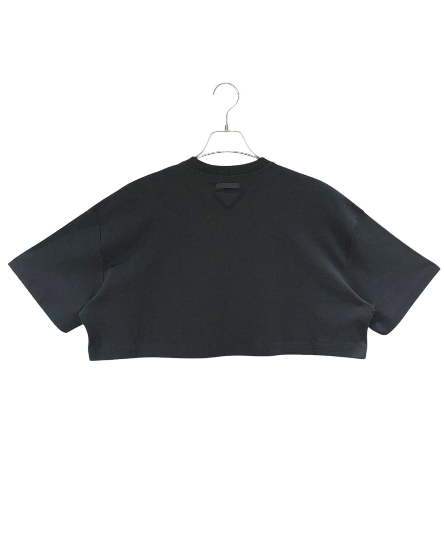 PRADA 黒 Tシャツ ポケット付き　XS 中古・古着通販】PRADA (プラダ) ポケットクロップドTシャツ ブラック