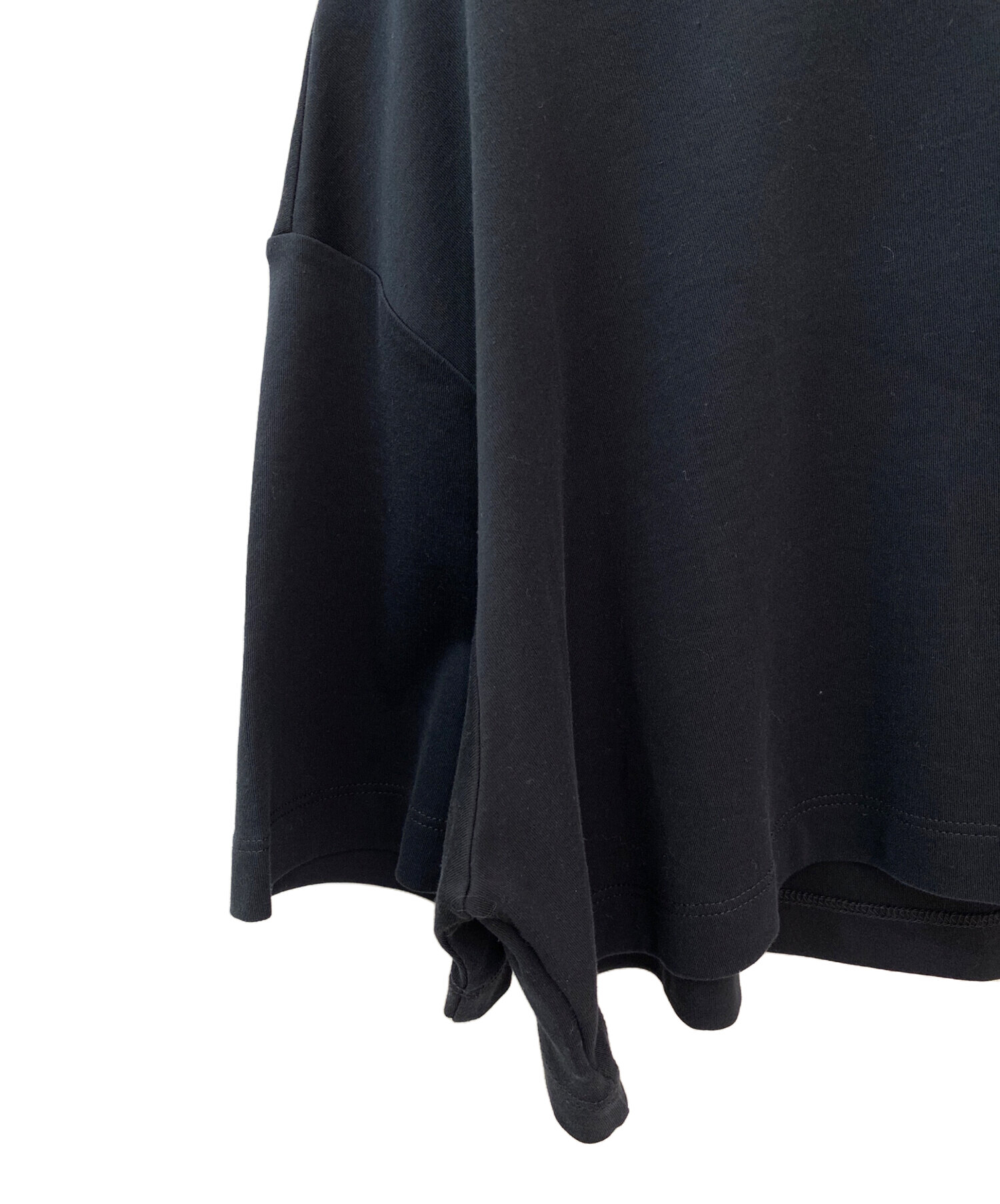中古・古着通販】PRADA (プラダ) クロップドポケットTシャツ ブラック 