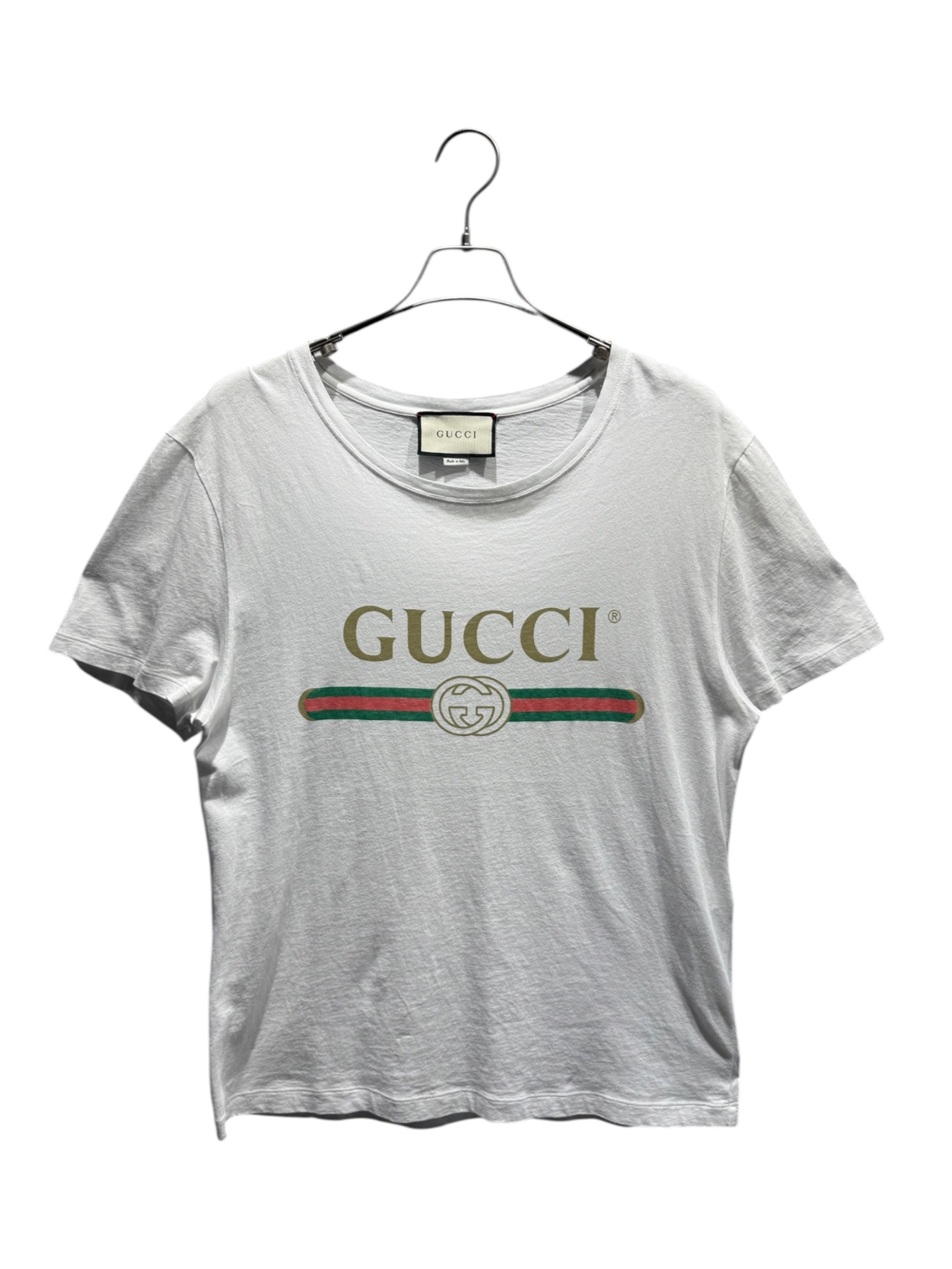 中古・古着通販】GUCCI (グッチ) ヴィンテージロゴTシャツ ホワイト
