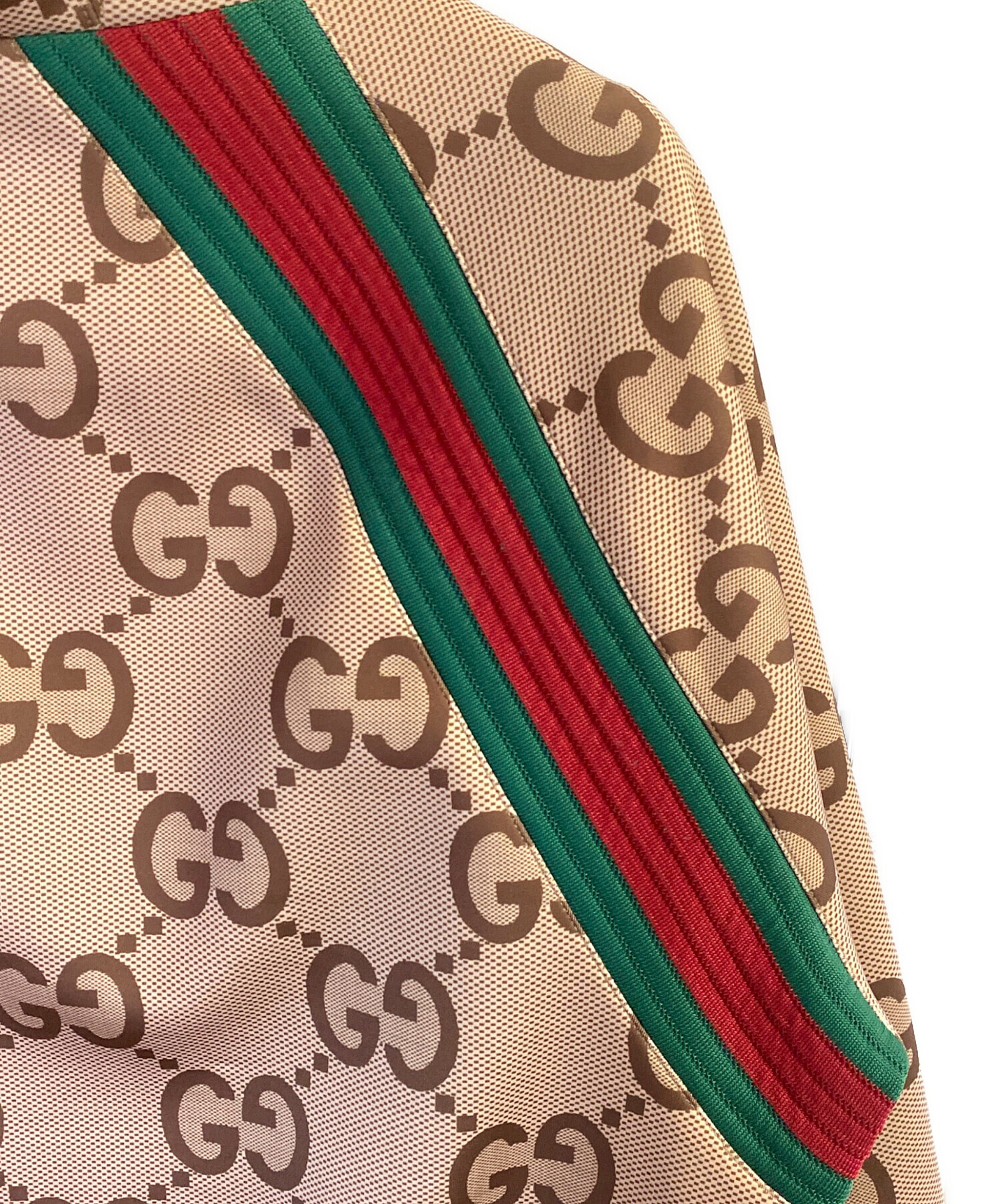 中古・古着通販】GUCCI (グッチ) GGトラックジャケット カーキ サイズ