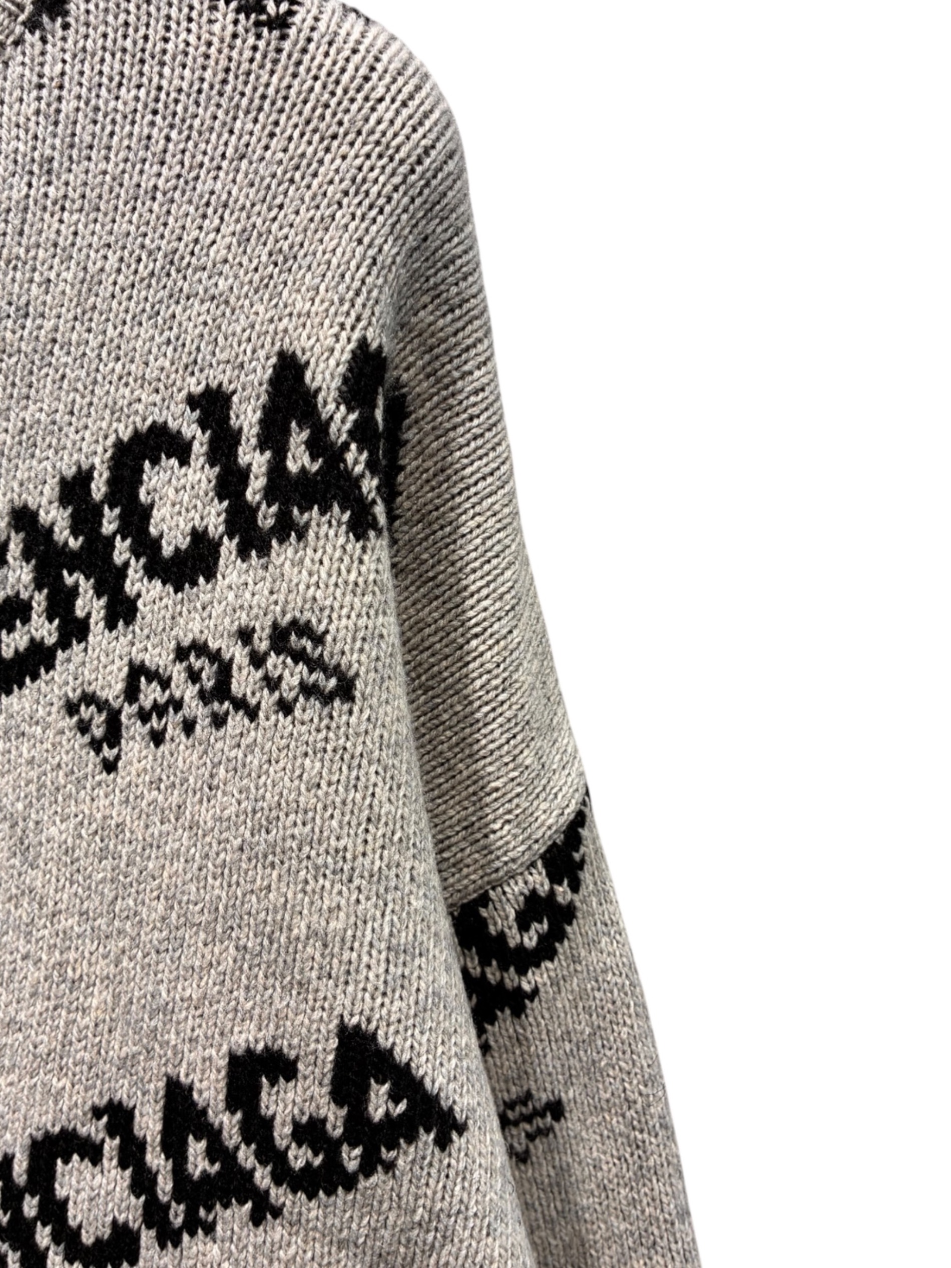 中古・古着通販】BALENCIAGA (バレンシアガ) オールオーバーロゴニット