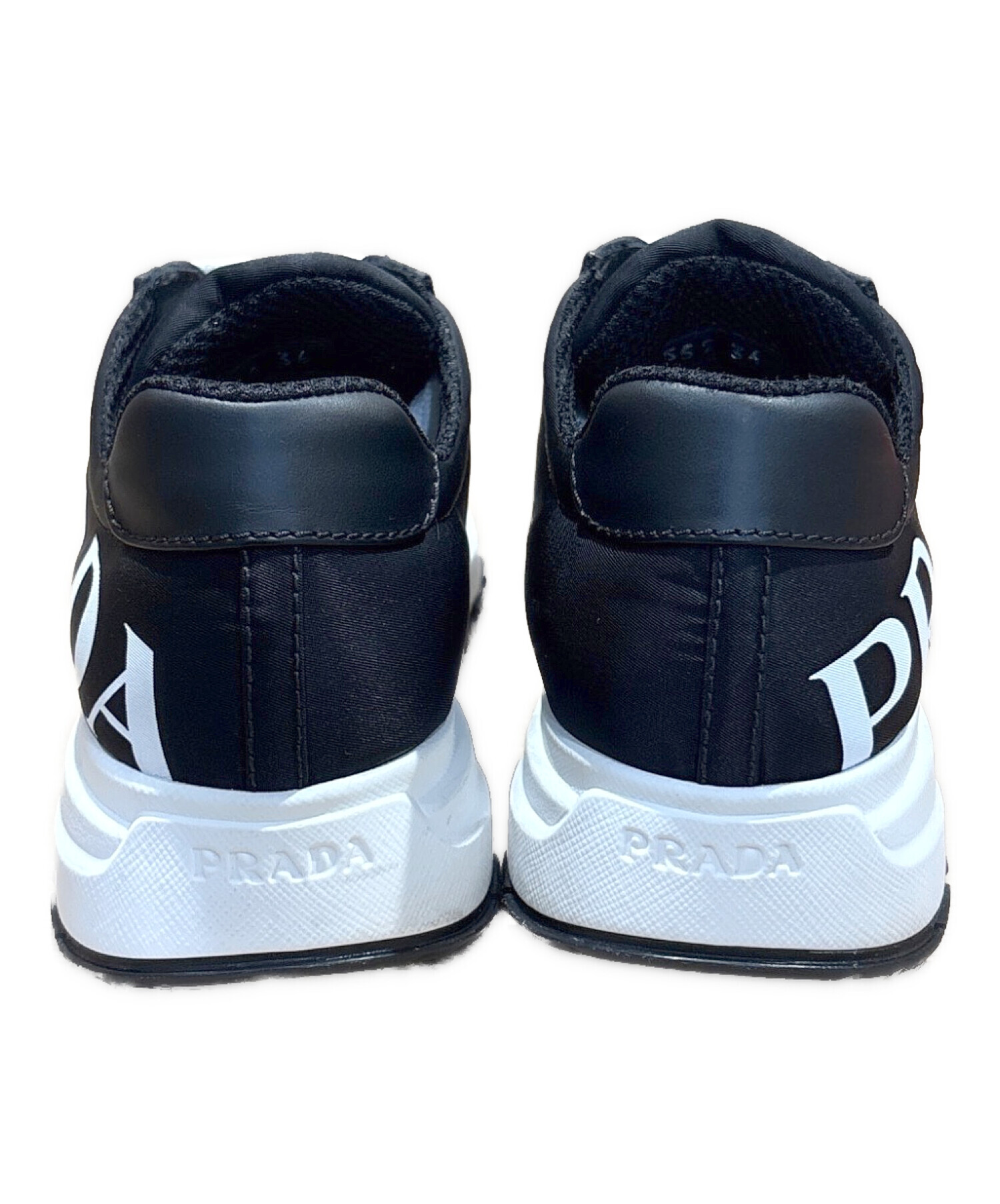 中古・古着通販】PRADA (プラダ) ナイロンサイドロゴスニーカー
