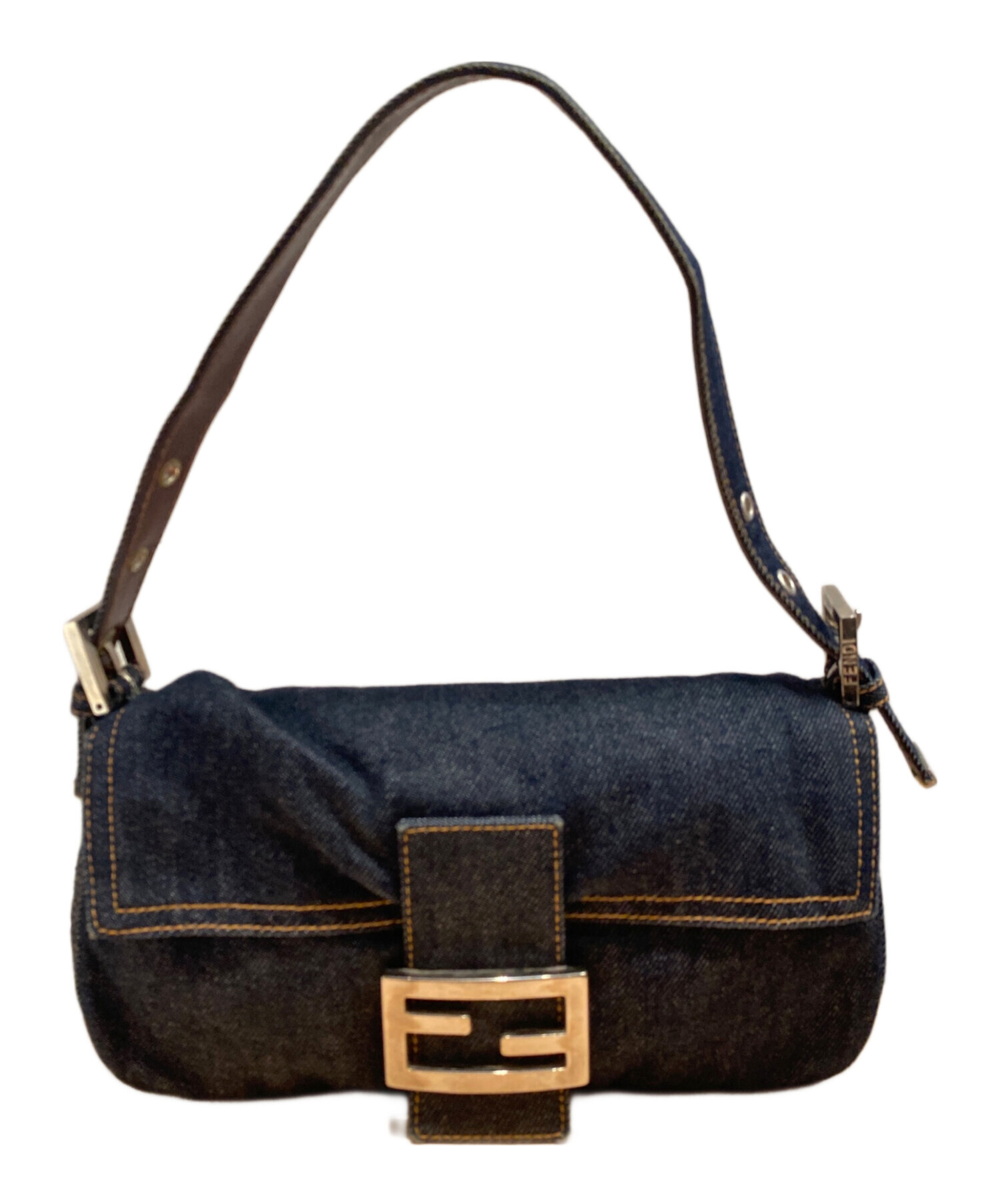中古・古着通販】FENDI (フェンディ) デニムショルダーバッグ