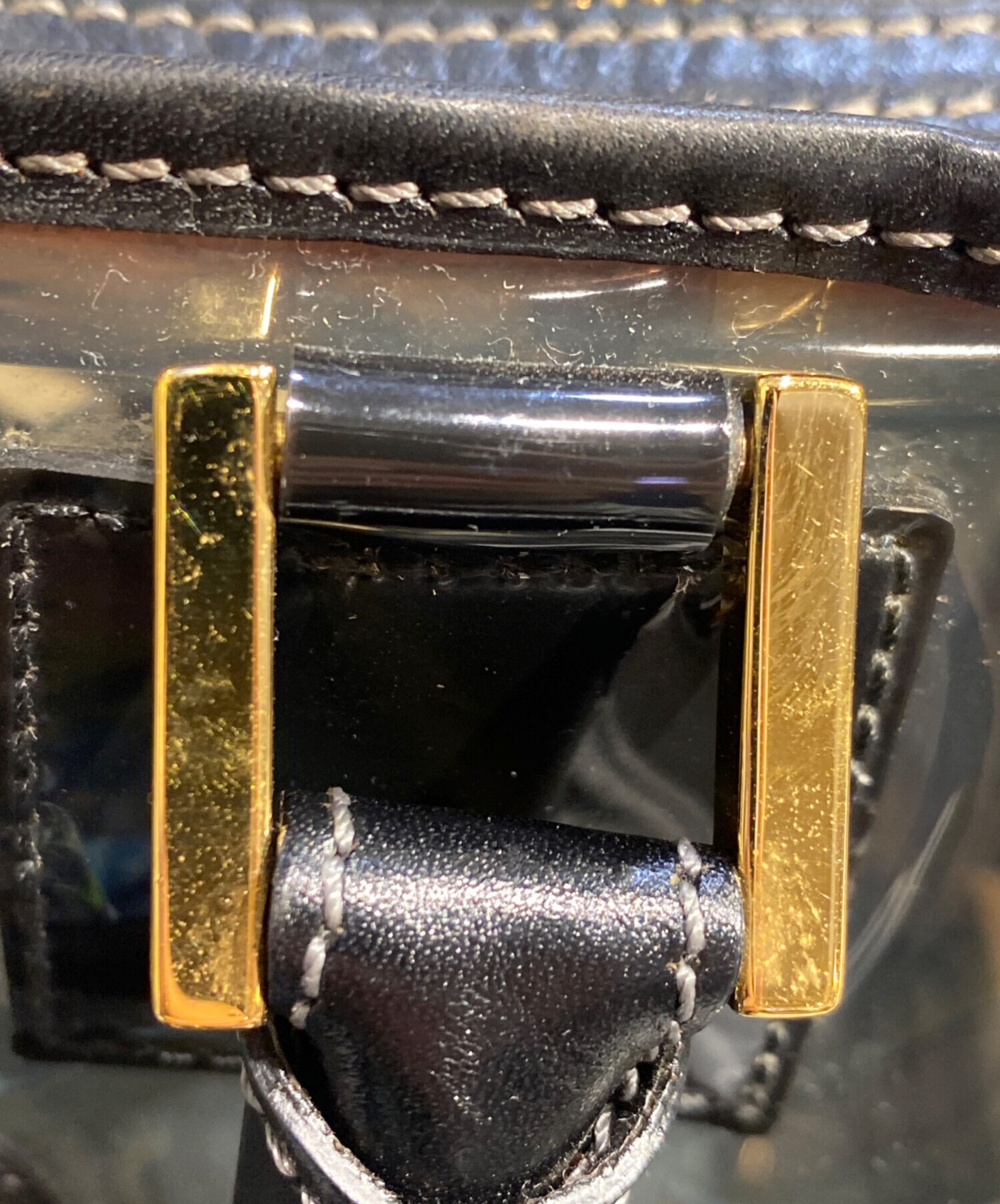 中古・古着通販】LOEWE (ロエベ) アマソナ28 クリアボストンバッグ