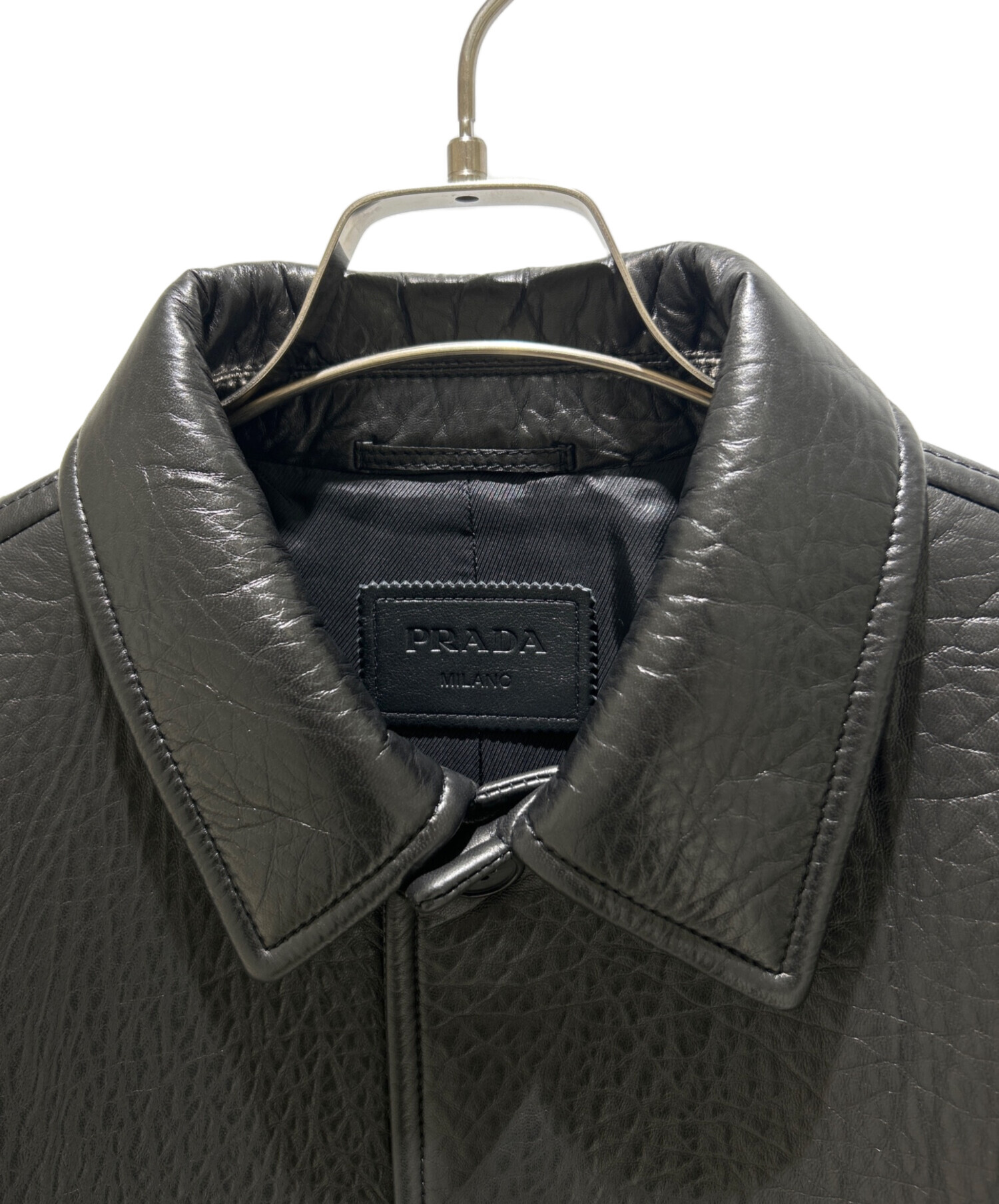 中古・古着通販】PRADA (プラダ) ナッパレザーキャバンジャケット