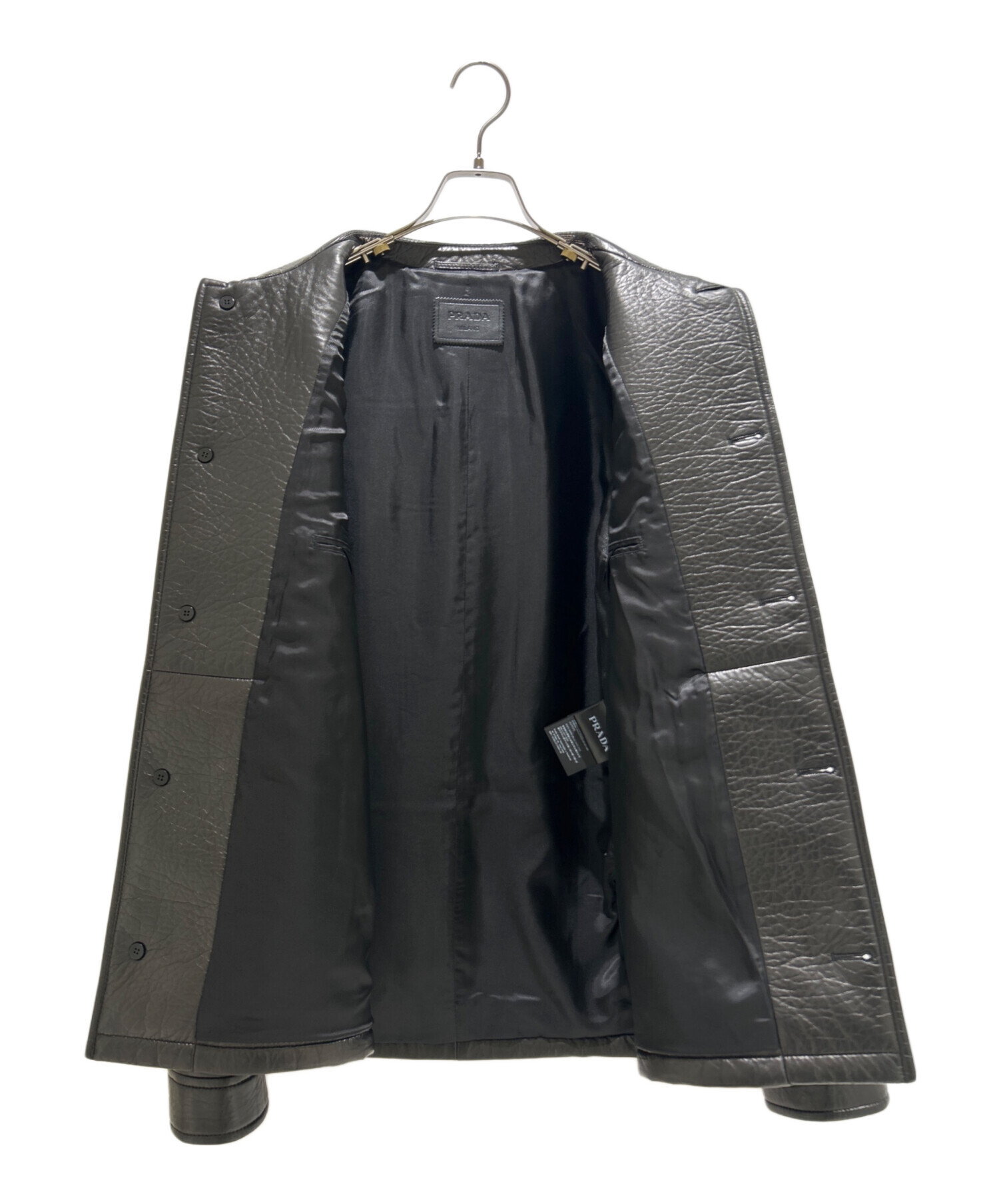 中古・古着通販】PRADA (プラダ) ナッパレザーキャバンジャケット