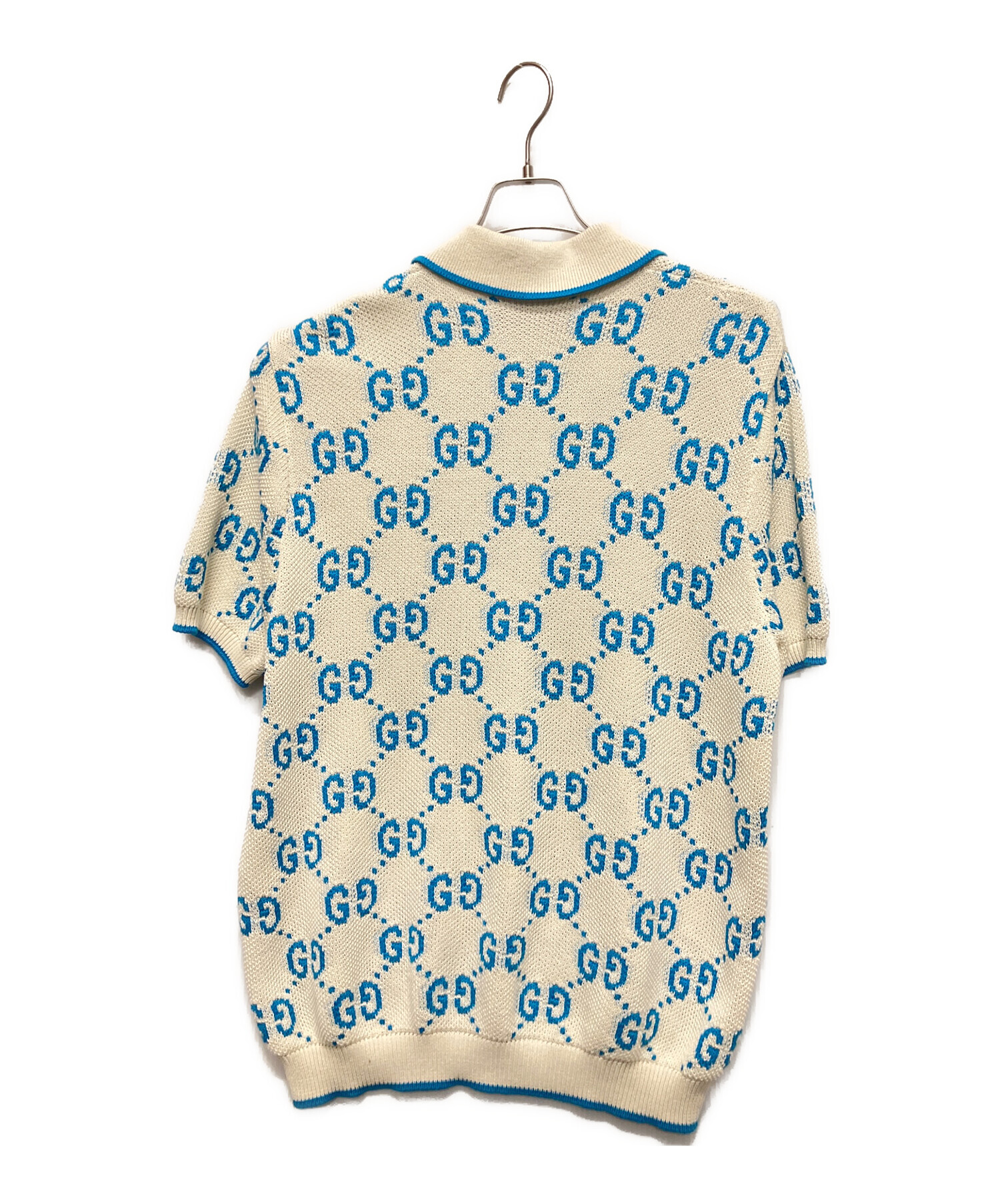 中古・古着通販】GUCCI (グッチ) GUCCI GG Logo Knit Polo Shirt/GG