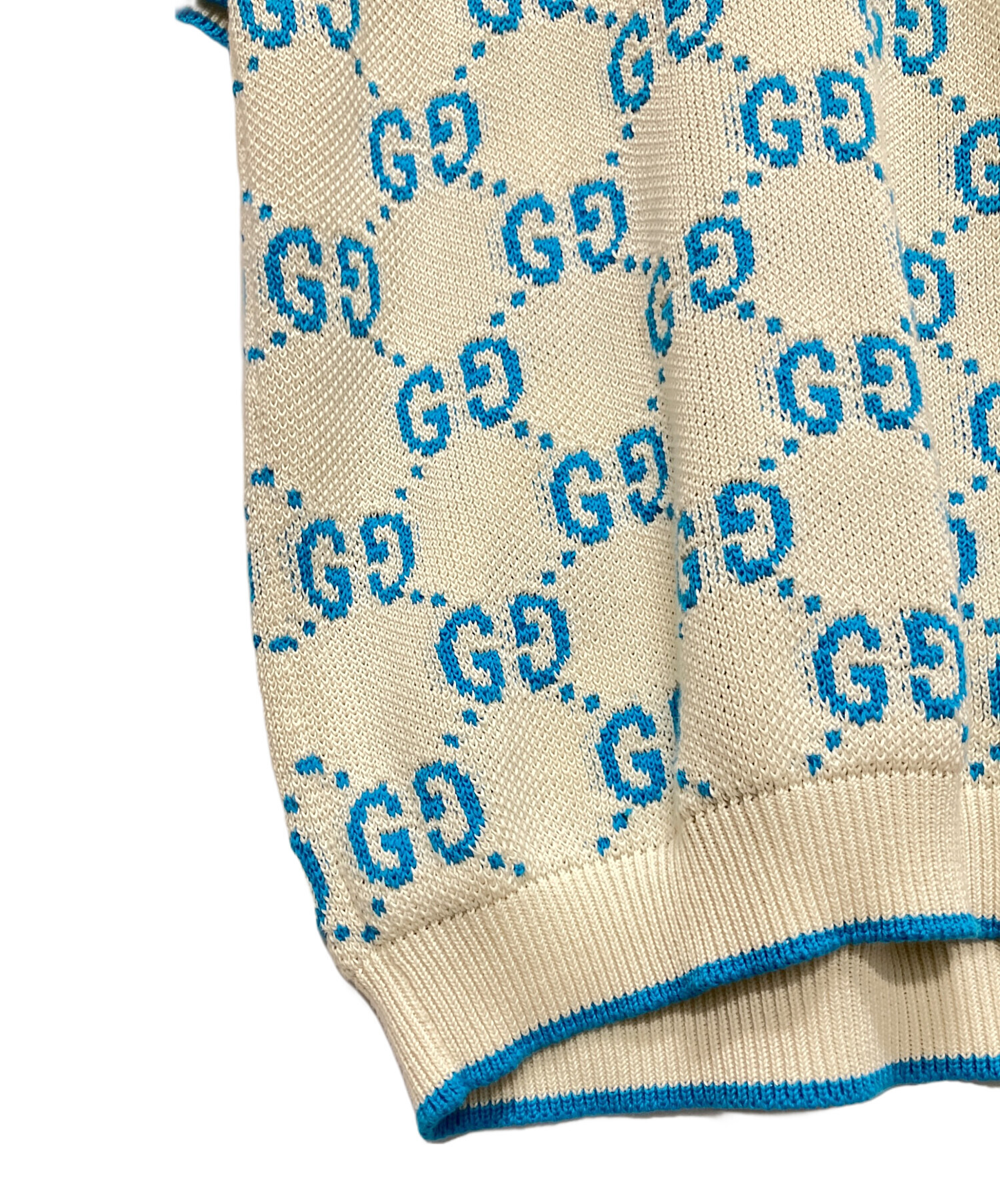 中古・古着通販】GUCCI (グッチ) GUCCI GG Logo Knit Polo Shirt/GG
