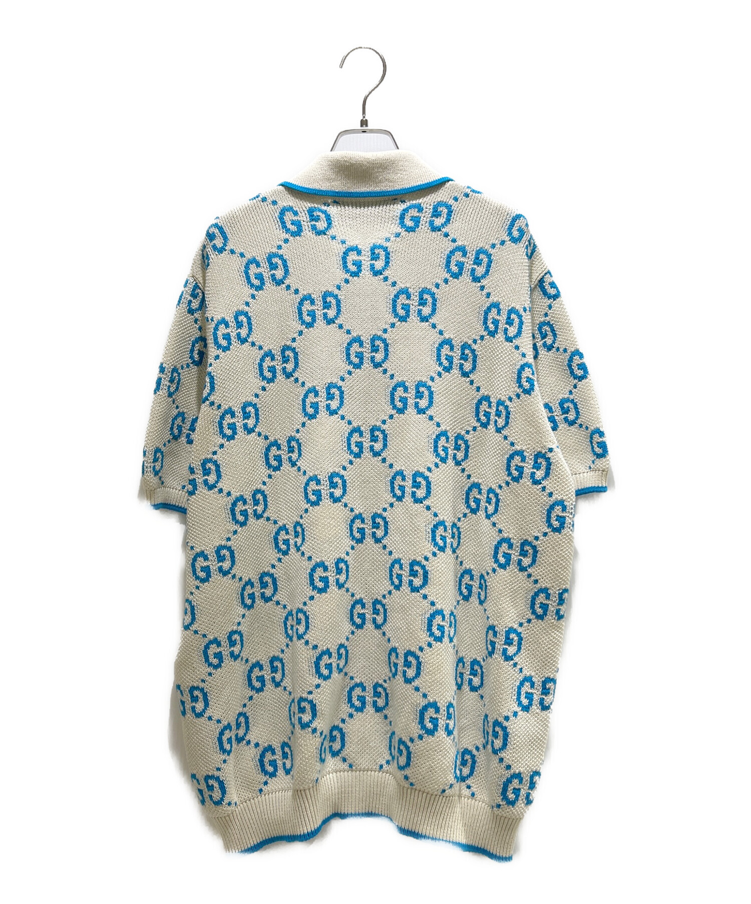 ☆GUCCI☆グッチ☆ライトグレー☆ポロシャツ☆ 中古・古着通販】GUCCI (グッチ) Hysteria Accent Colorblock Pattern