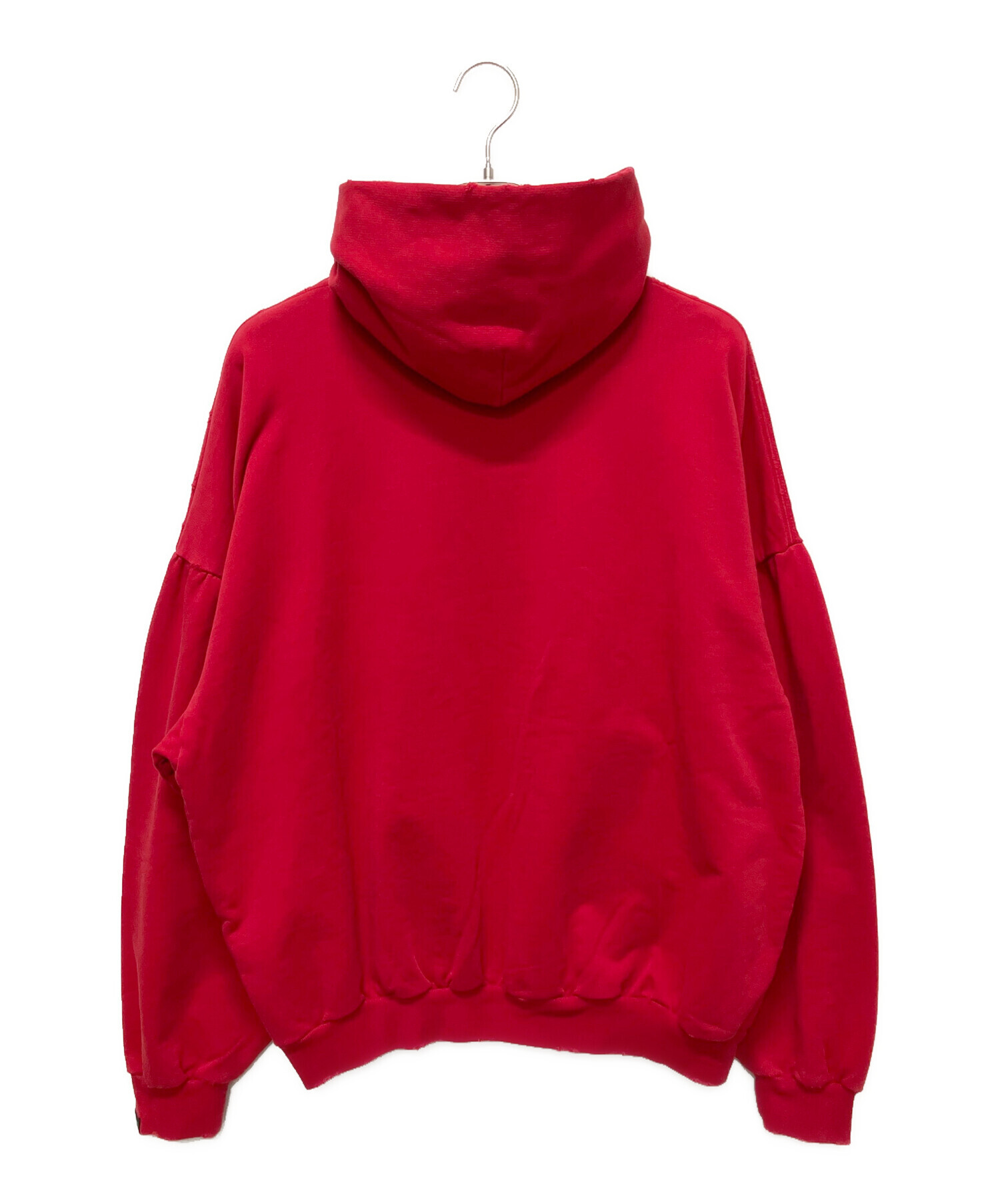 BALENCIAGA パーカー　赤 BALENCIAGA（バレンシアガ） バレンシアガ/ロゴフーディ パーカー S