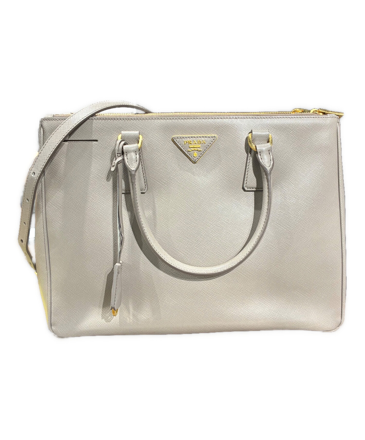 中古・古着通販】PRADA (プラダ) 2WAYショルダーバッグ グレー サイズ 