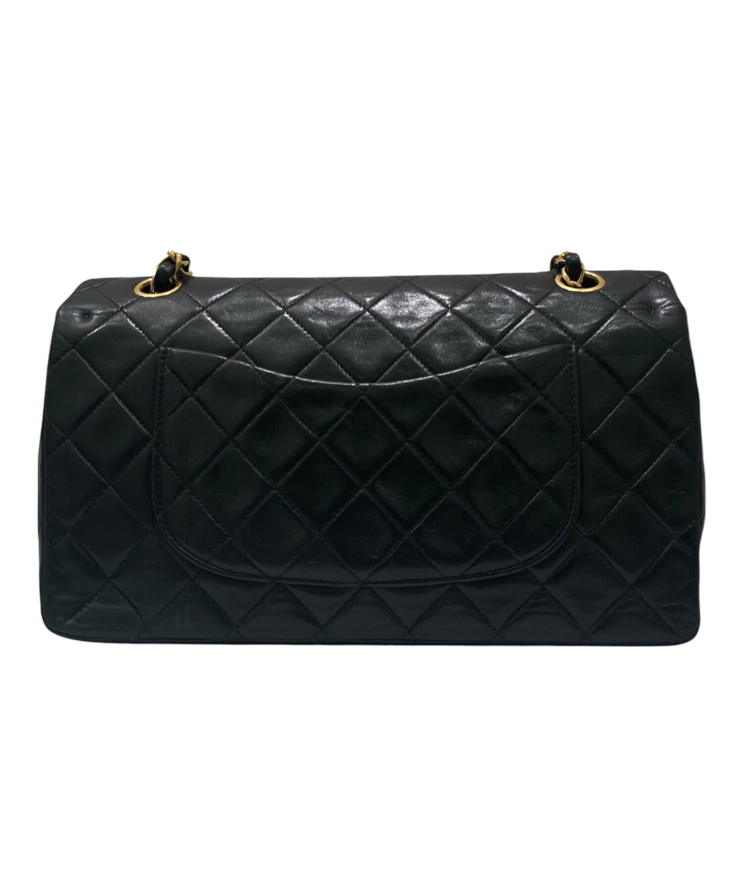 中古 シャネル CHANEL 25番台 レディース ショルダーバッグ マトラッセ ブラック カーフスキン CHANEL（シャネル） （中古）シャネル マトラッセ 25 2way Wフラップ W