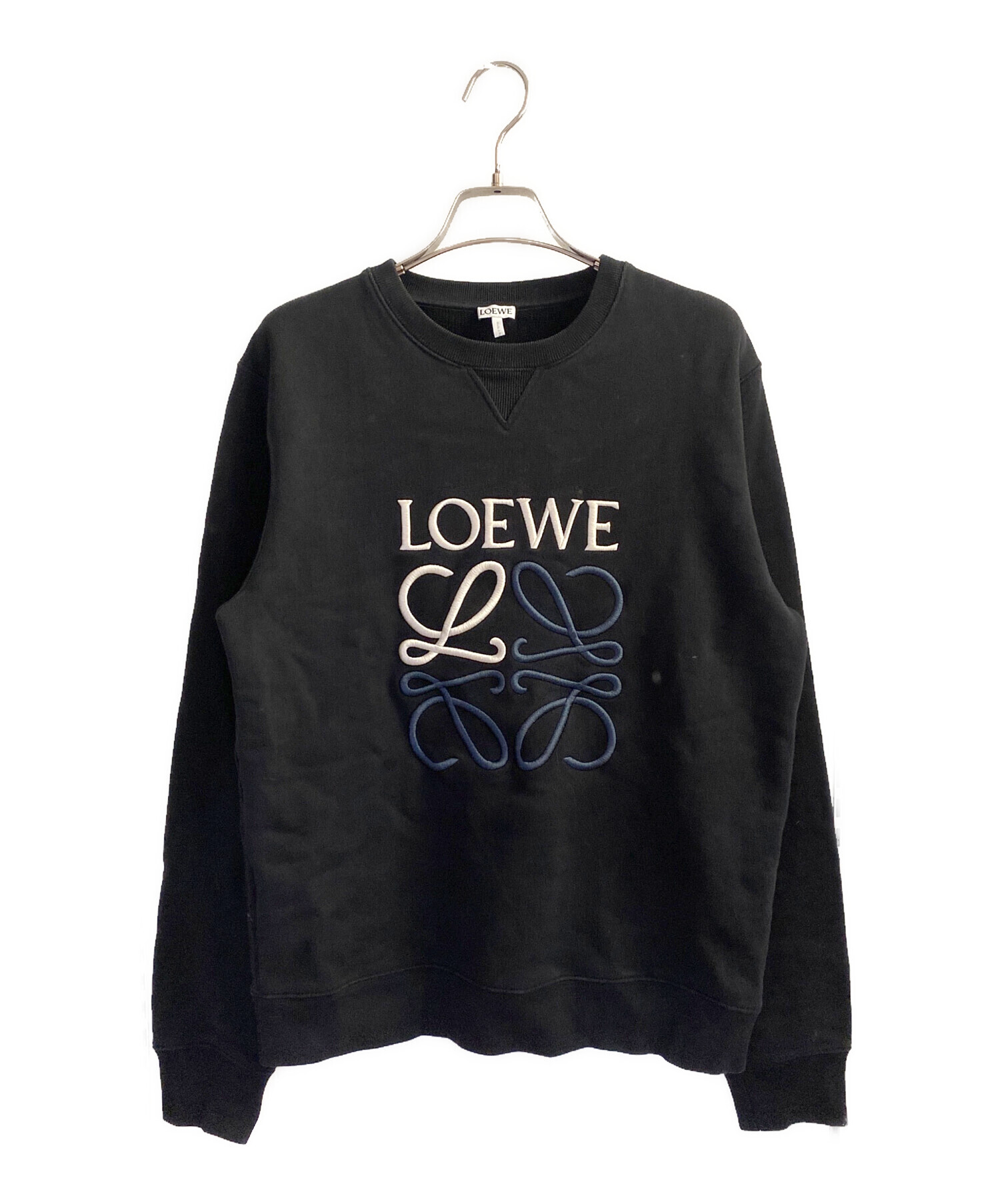中古・古着通販】LOEWE (ロエベ) アナグラムロゴスウェット ブラック