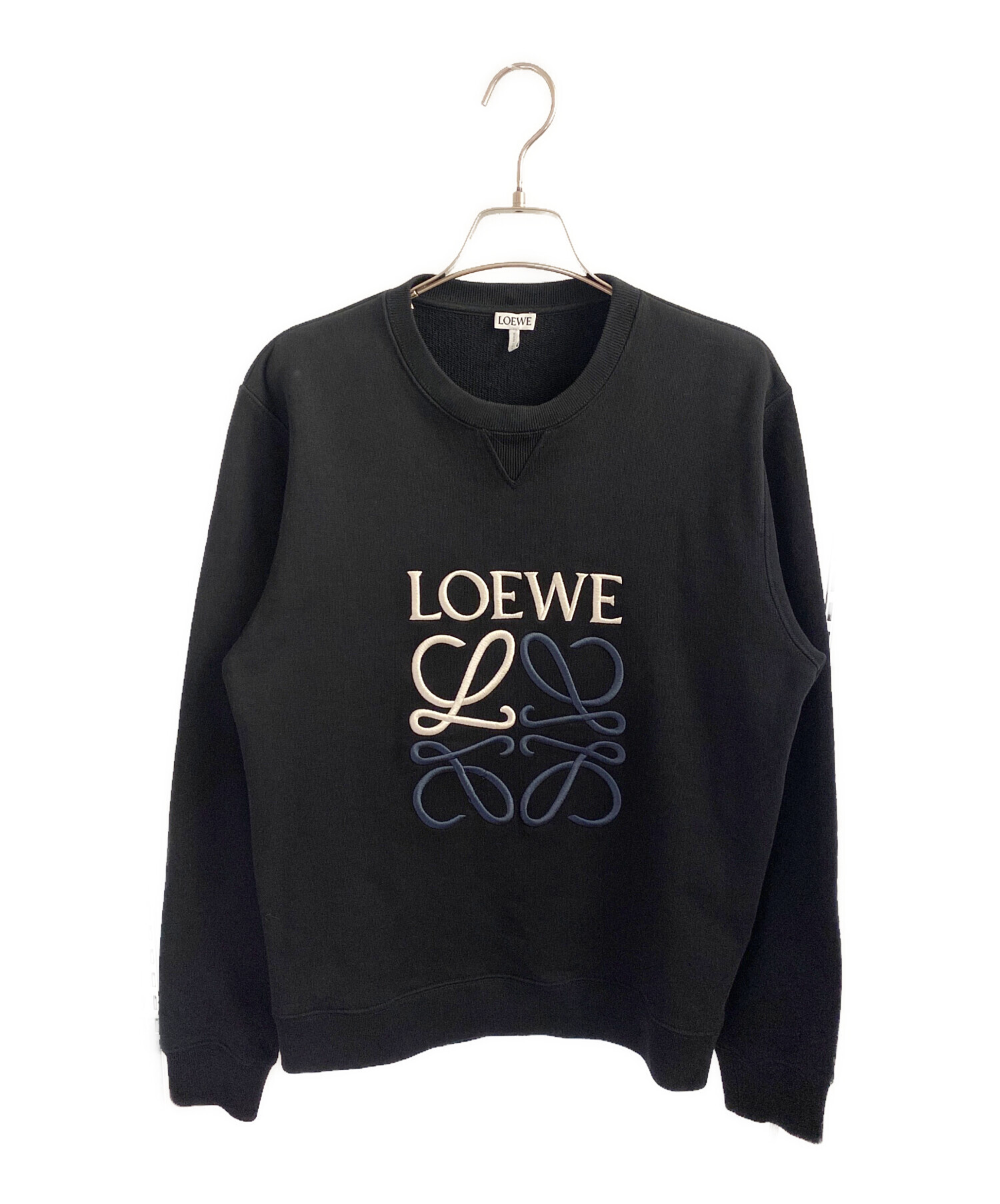 中古・古着通販】LOEWE (ロエベ) アナグラムロゴスウェット ブラック