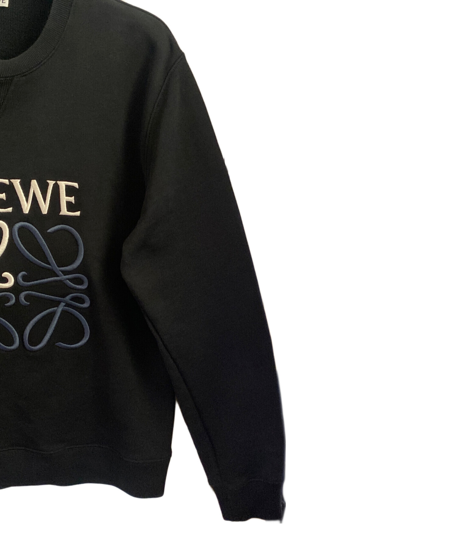中古・古着通販】LOEWE (ロエベ) アナグラムロゴスウェット ブラック